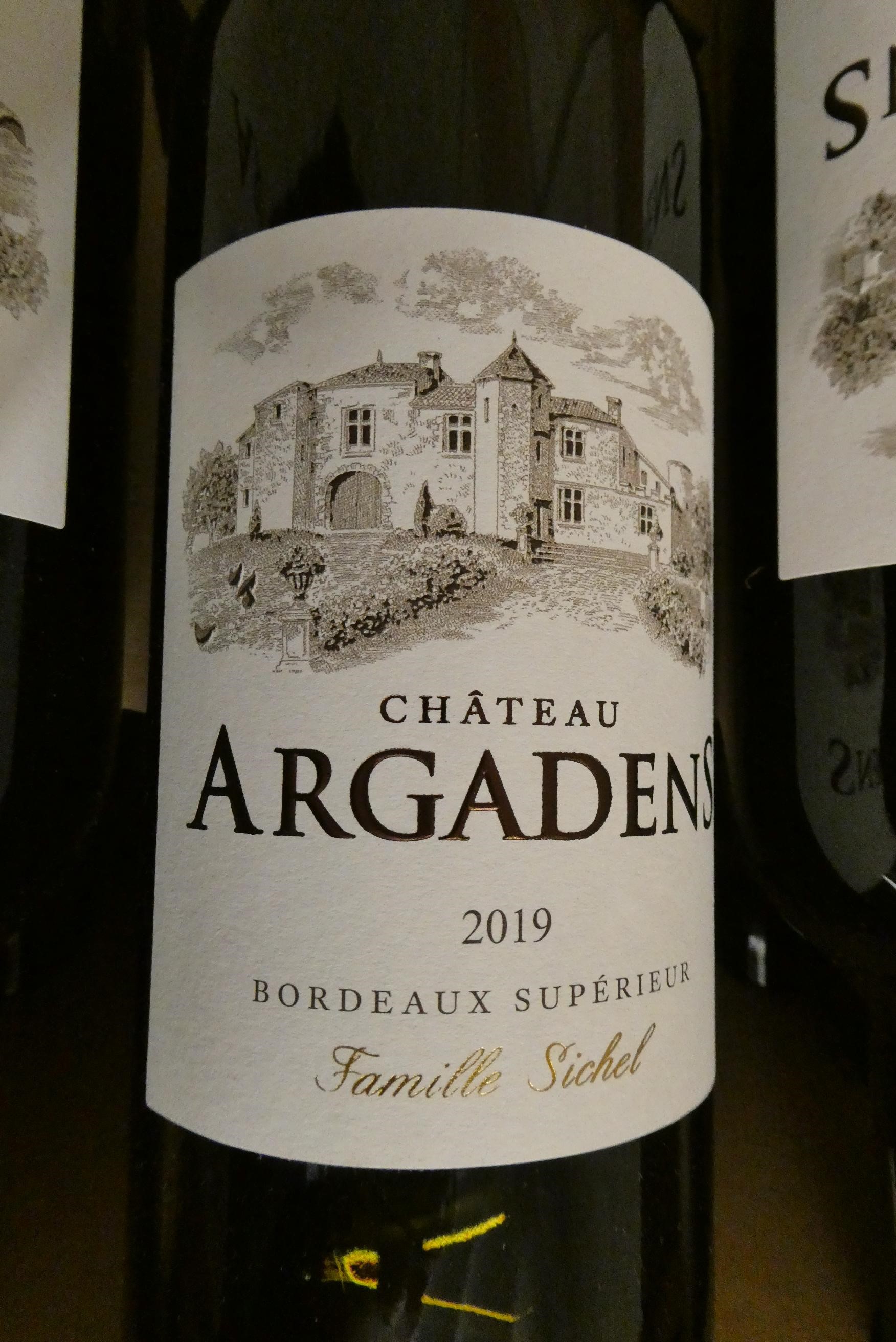 6 bottles Chateau Argadens, 2019, bordeaux superieur, OC (Est. plus 24% premium inc. VAT) Image