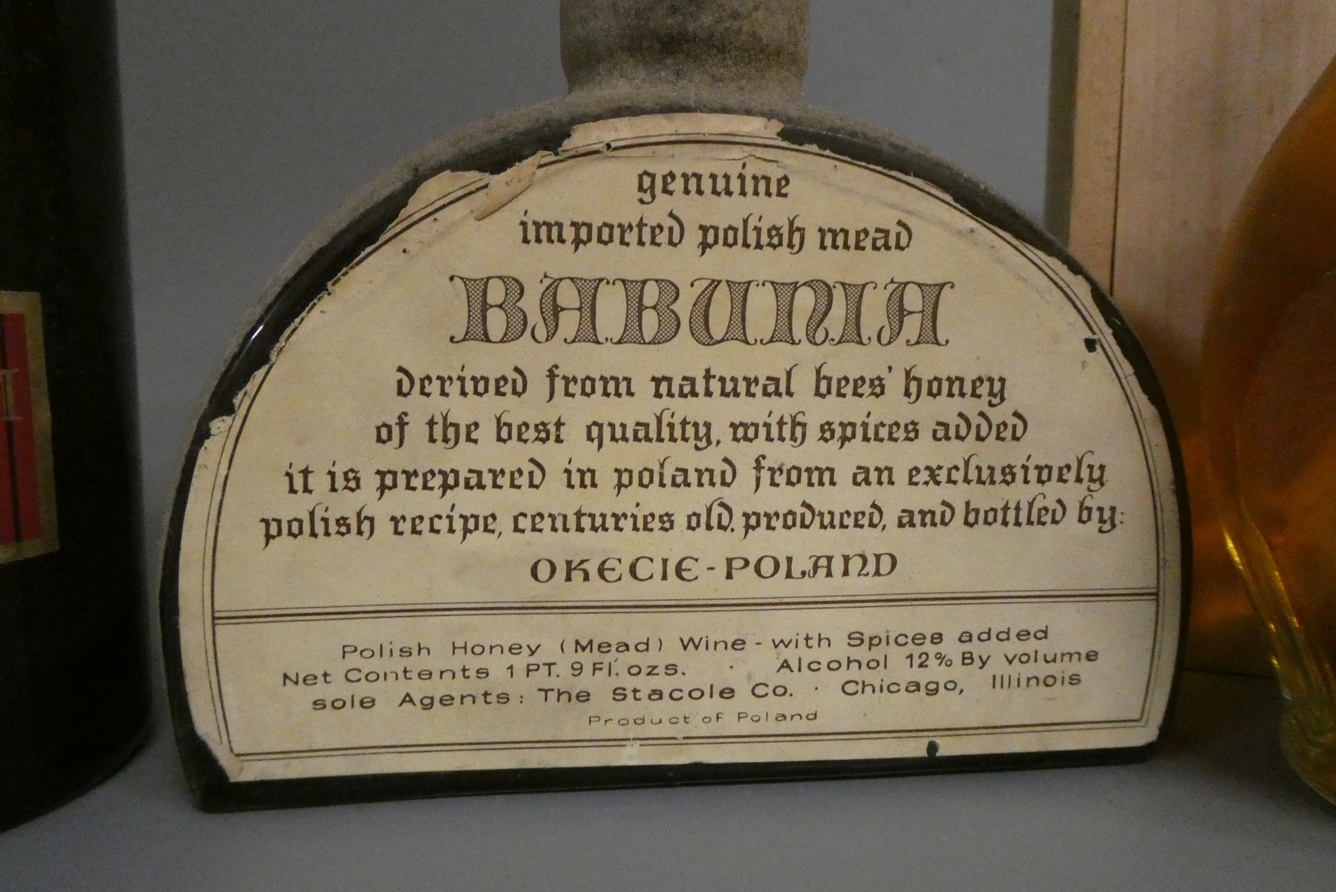 3 bottles comprising 1 Whitwhams Millenium Port, 1 Poire Williams Hediard, & 1 Babunia Polish mead Image