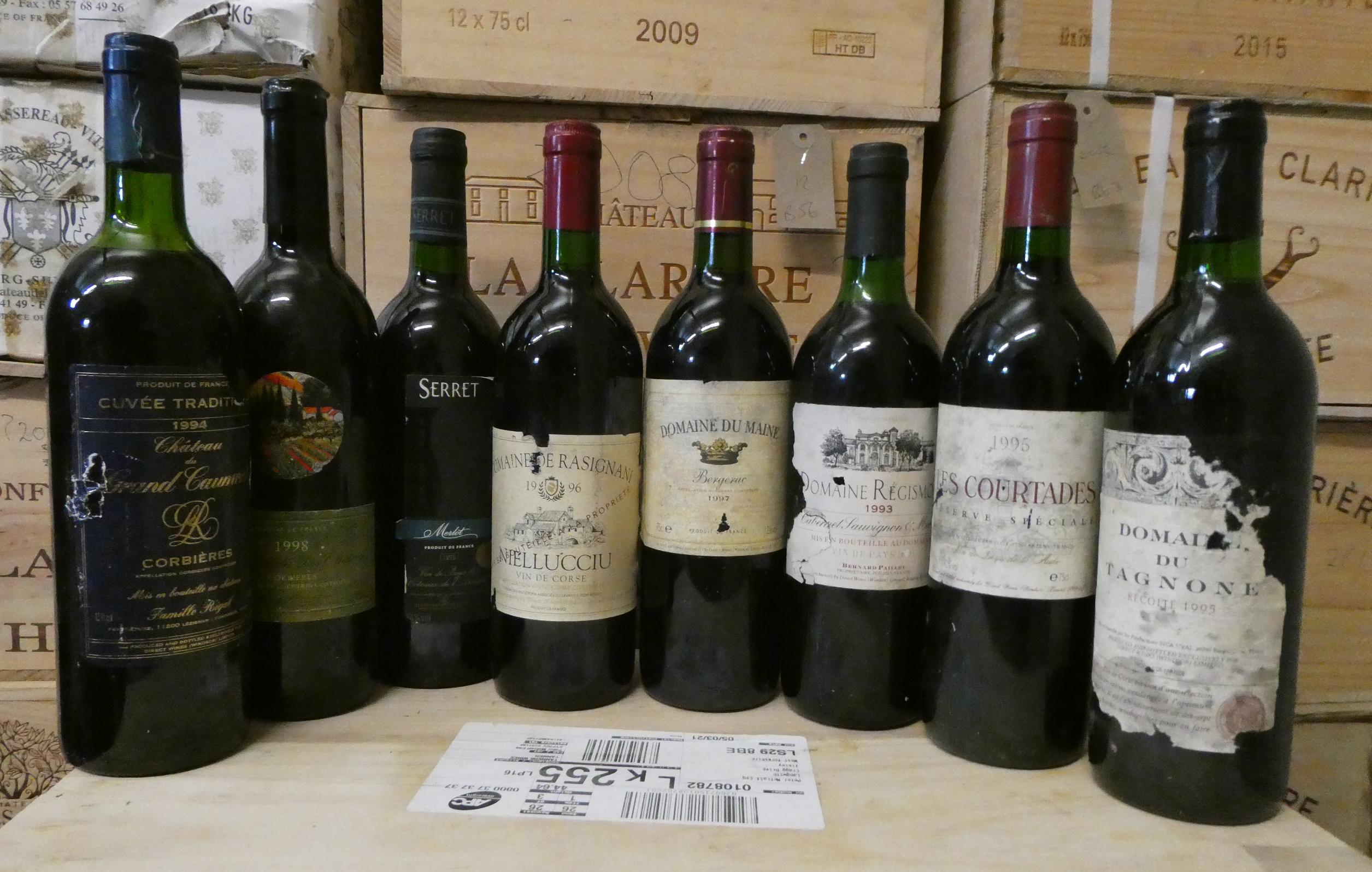 7 bottles red Bordeaux Image