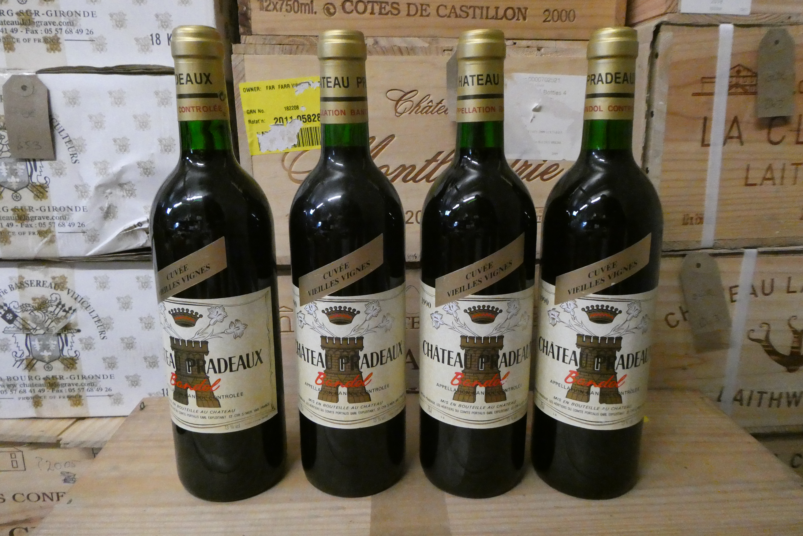 4 Chateau Pradeaux, 1990, Bandol (Est. plus 24% premium inc. VAT) Image