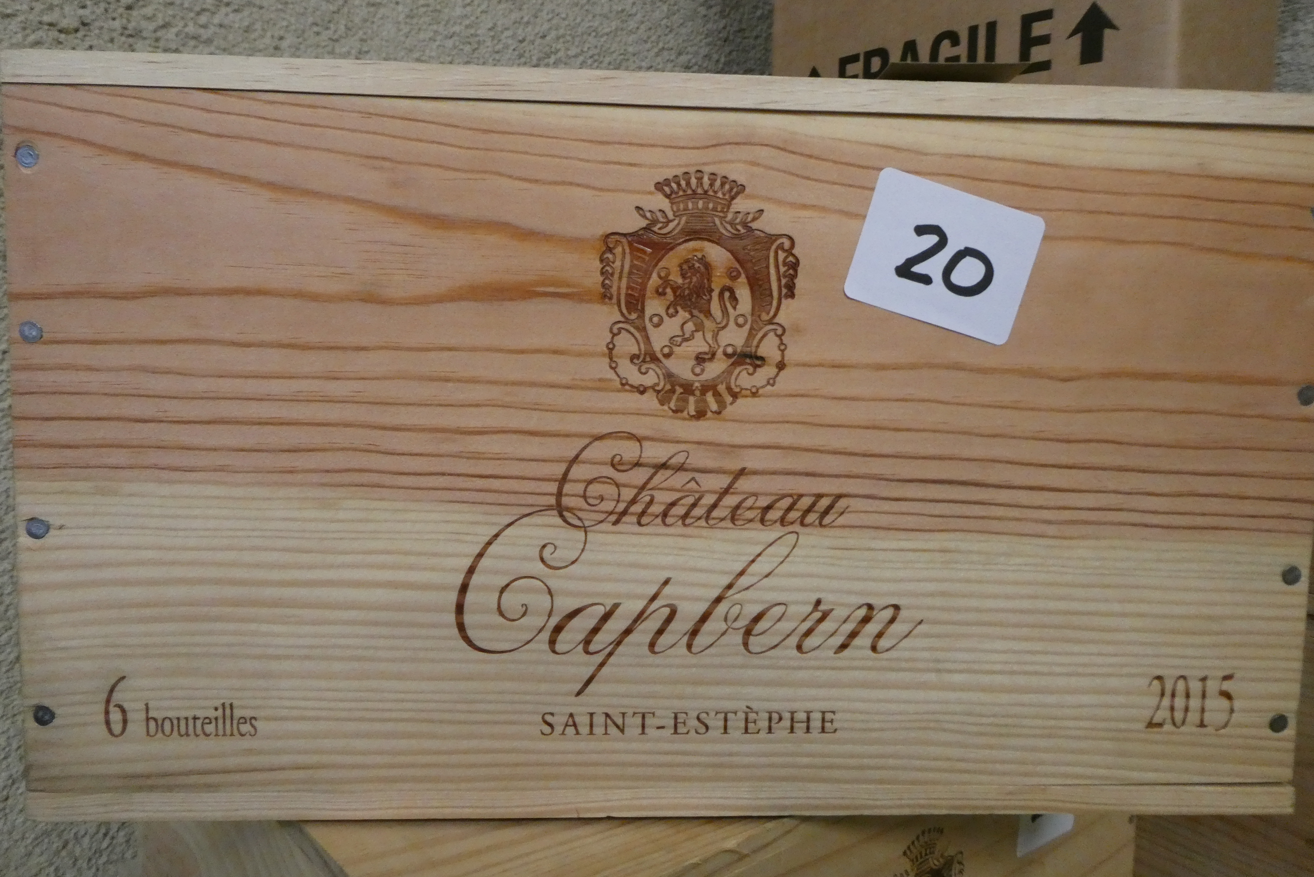 6 bottles Chateau Capbern, 2015, Saint-Estephe, OWC (Est. plus 24% premium inc. VAT) Image