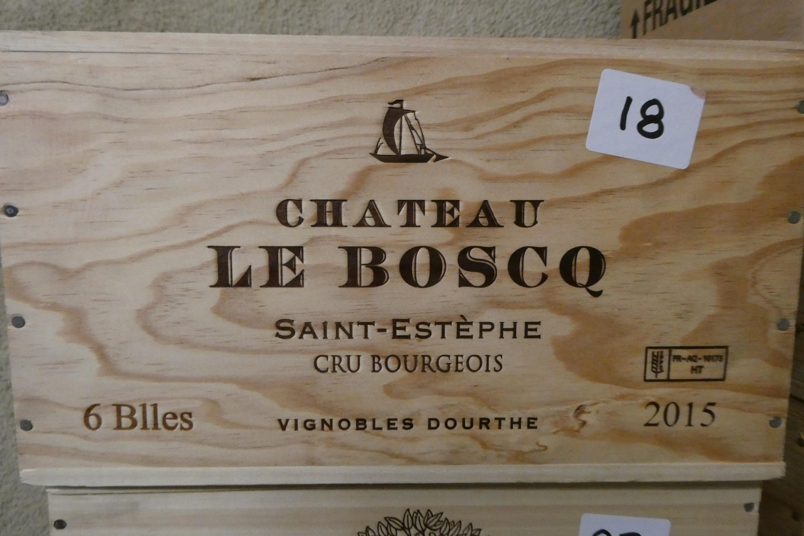 6 bottles Chateau Le Boscq, 2015, Saint-Estephe, Cru Bourgeois, OWC (Est. plus 24% premium inc. VAT) Image