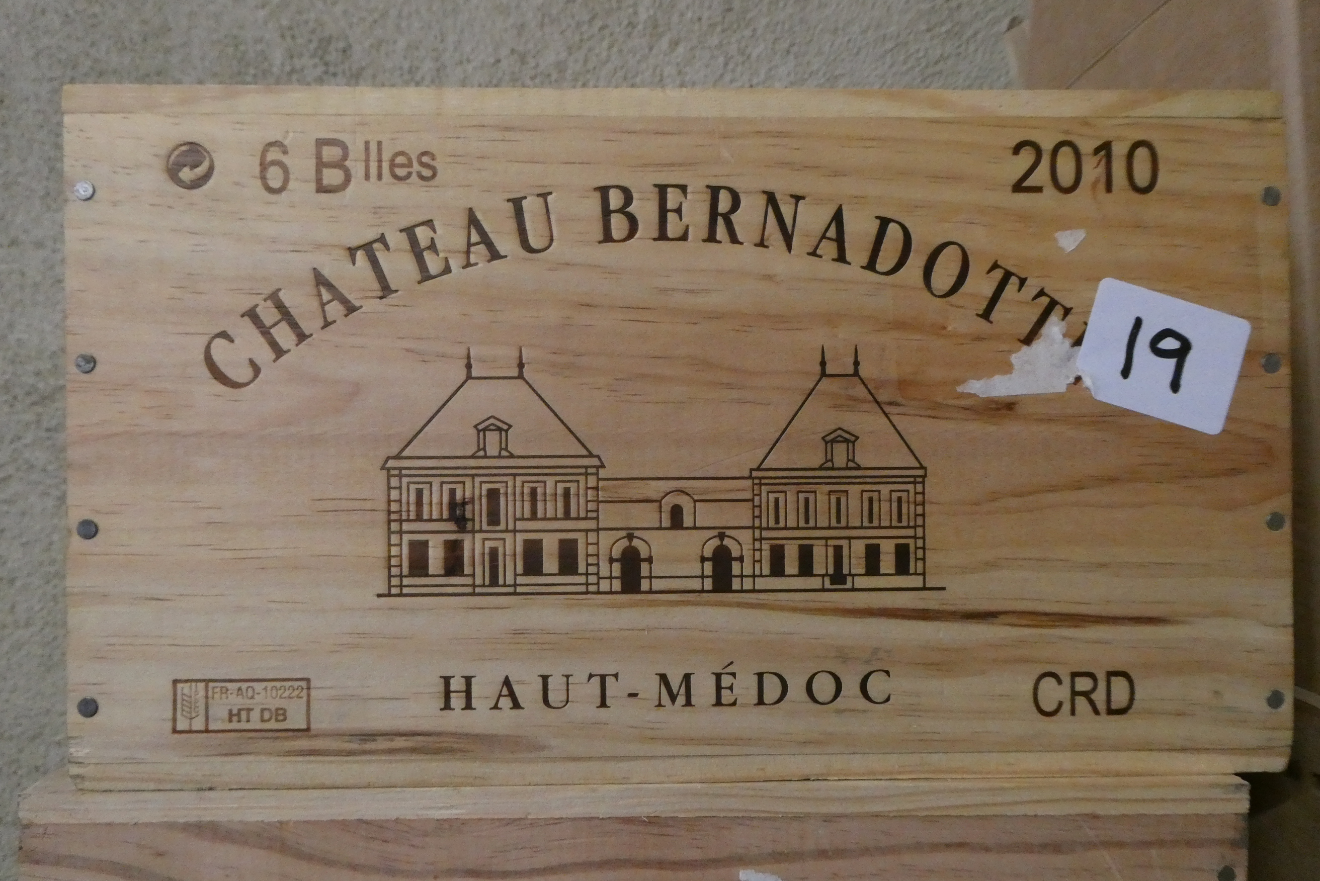 6 bottles Chateau Bernadotte, 2010, Haut-Medoc, Cru Bourgeois superieur, OWC (Est. plus 24% premium Image