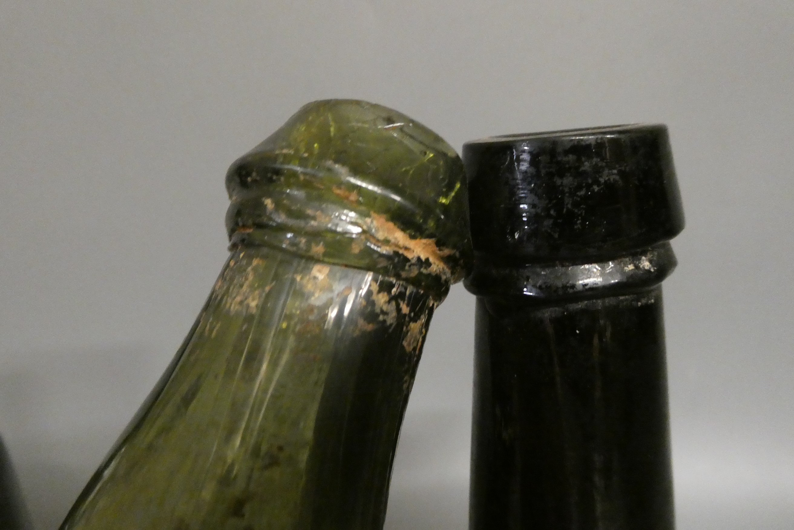 1 bottle Offley LBV 1985 port, 1 bottle 1991 Inkerman Cabernet Krymske, 1 antique cognac bottle, Image