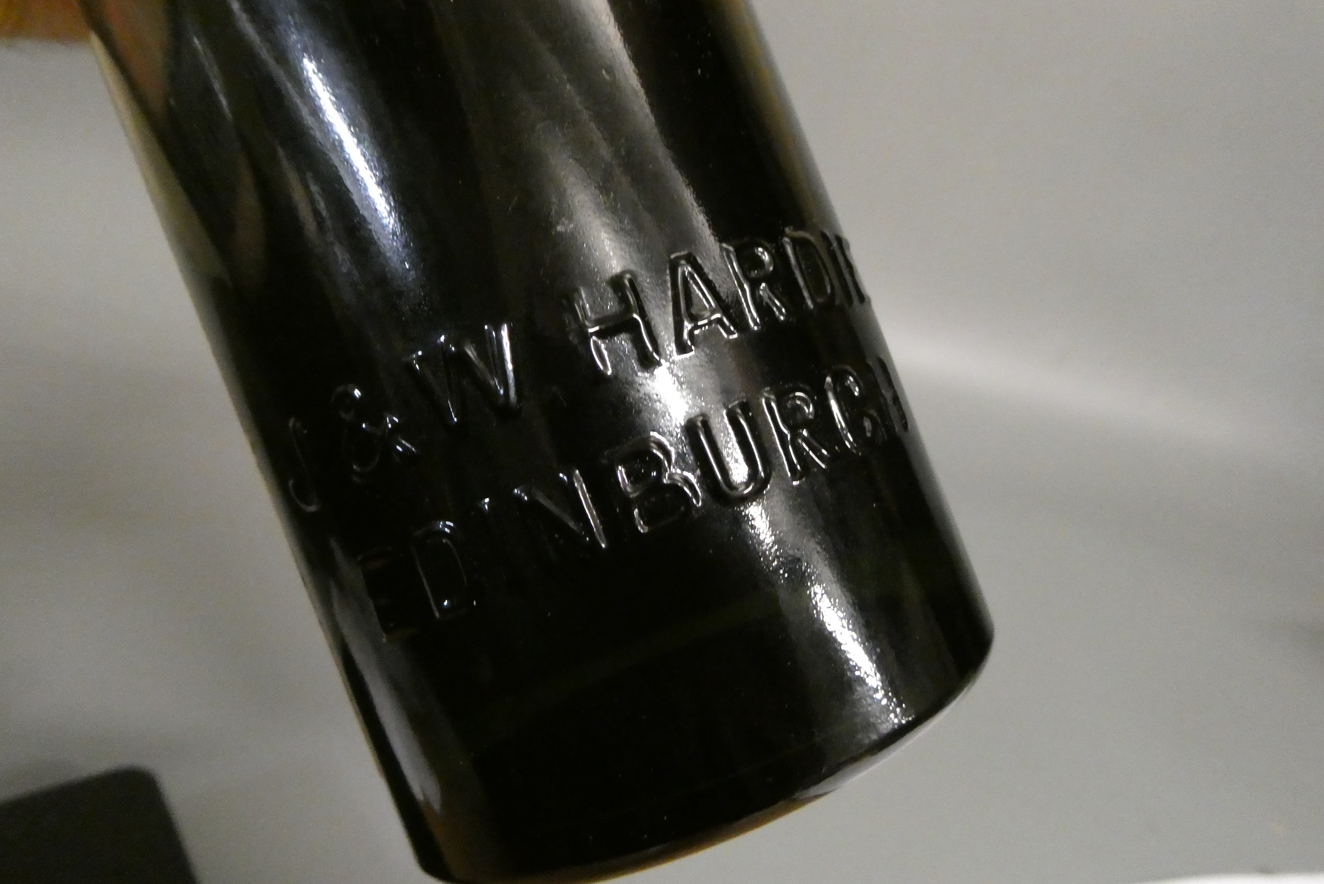 1 bottle Offley LBV 1985 port, 1 bottle 1991 Inkerman Cabernet Krymske, 1 antique cognac bottle, Image