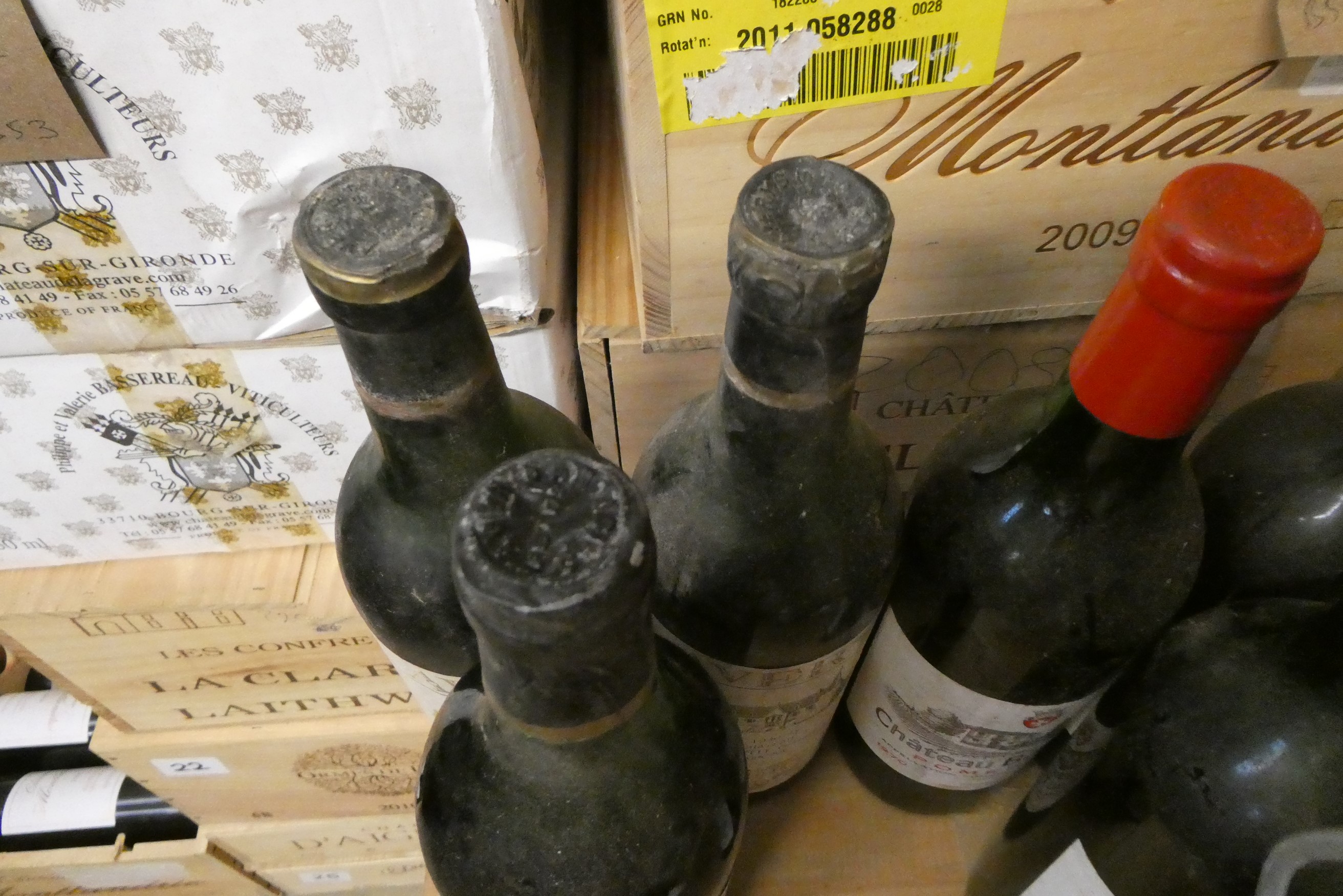 5 bottles Chateau Bellevue, 1970, Pomerol, together with 3 Chateau Feytit Clinet, 1970, Pomerol with Image