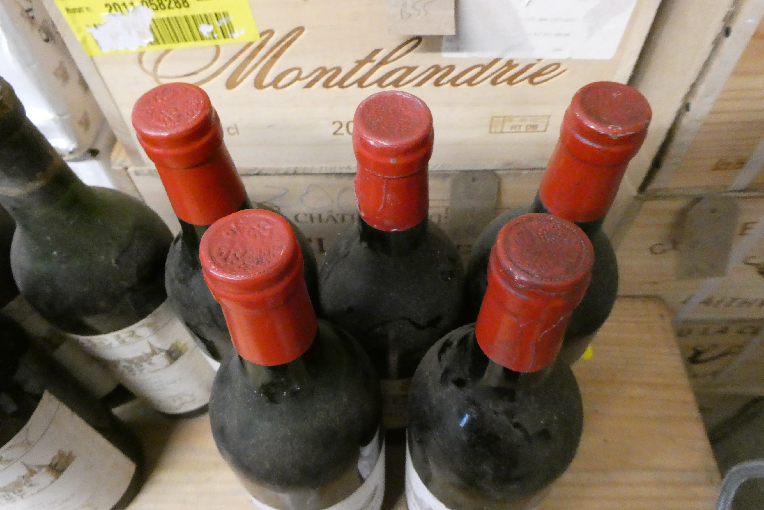 5 bottles Chateau Bellevue, 1970, Pomerol, together with 3 Chateau Feytit Clinet, 1970, Pomerol with Image