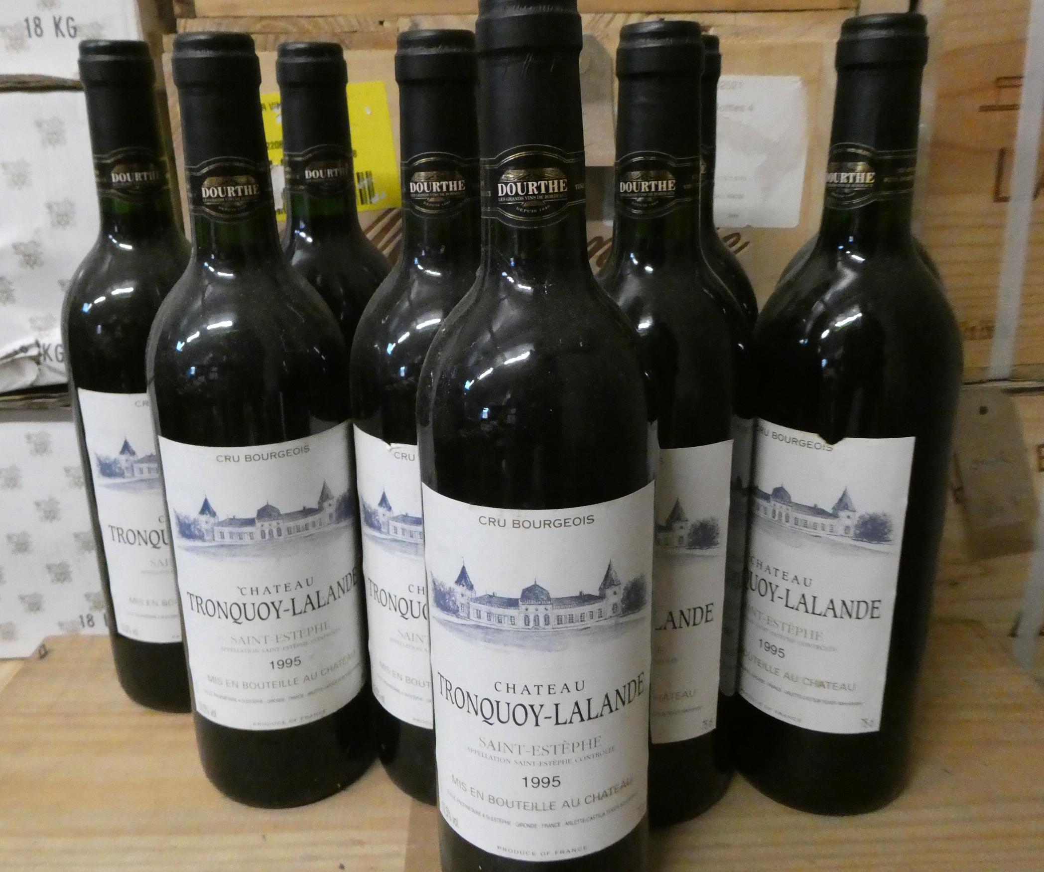 10 bottles Chateau Tronquoy-Lalande, 1995, Saint-Estephe (Est. plus 24% premium inc. VAT) Image
