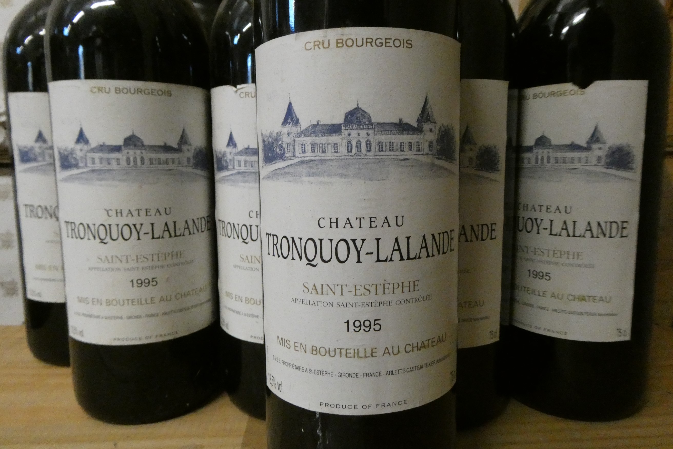 10 bottles Chateau Tronquoy-Lalande, 1995, Saint-Estephe (Est. plus 24% premium inc. VAT) Image