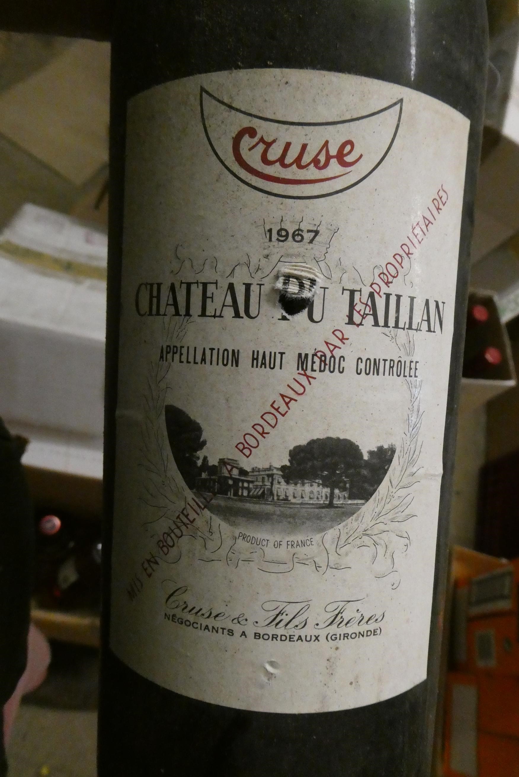 1 magnum Chateau Du Taillan, 1967, Cruse & Fils Freres (Est. plus 24% premium inc. VAT) Image