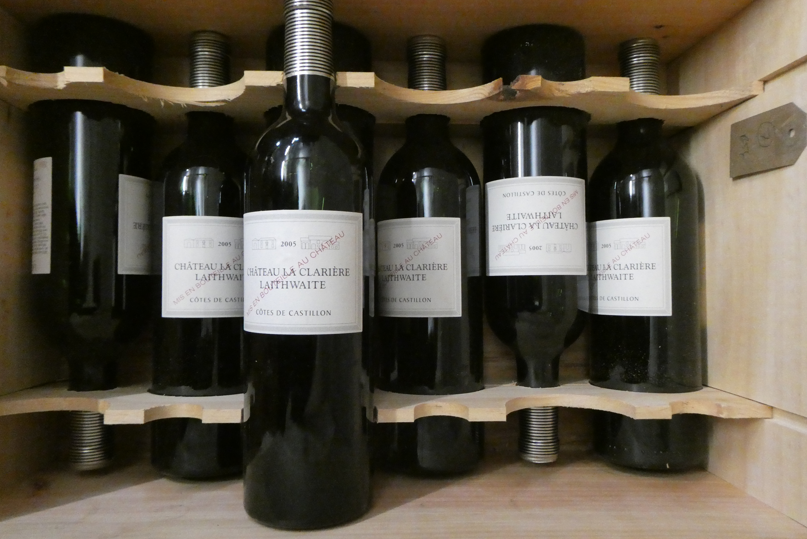 7 bottles Chateau La Clariere Laithwaite, 2005, Cotes de Castillon, OWC (Est. plus 24% premium inc. Image