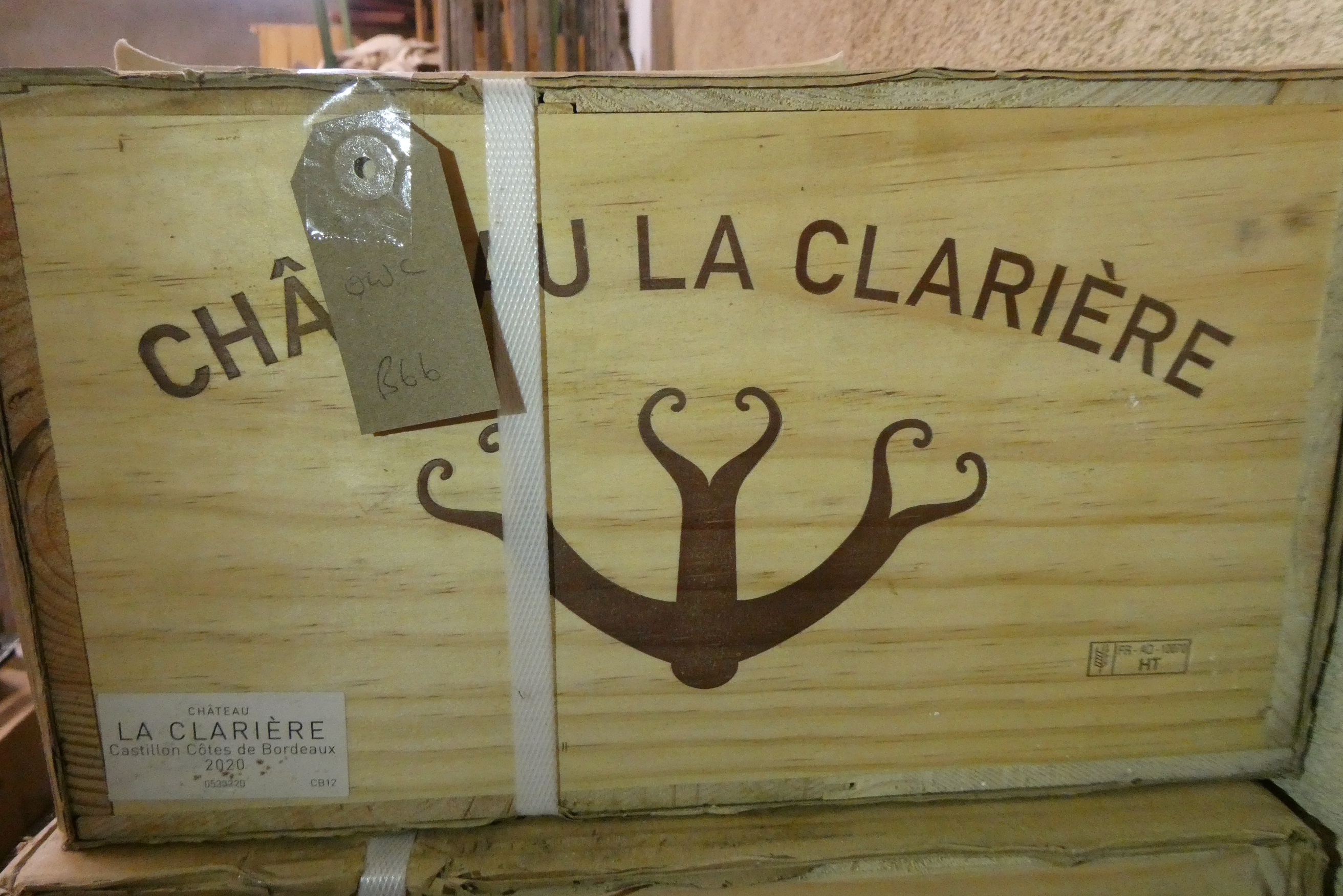 16 bottles Chateau La Clariere Laithwaite, 2020, Cotes de Castillon, OWC (Est. plus 24% premium inc. Image