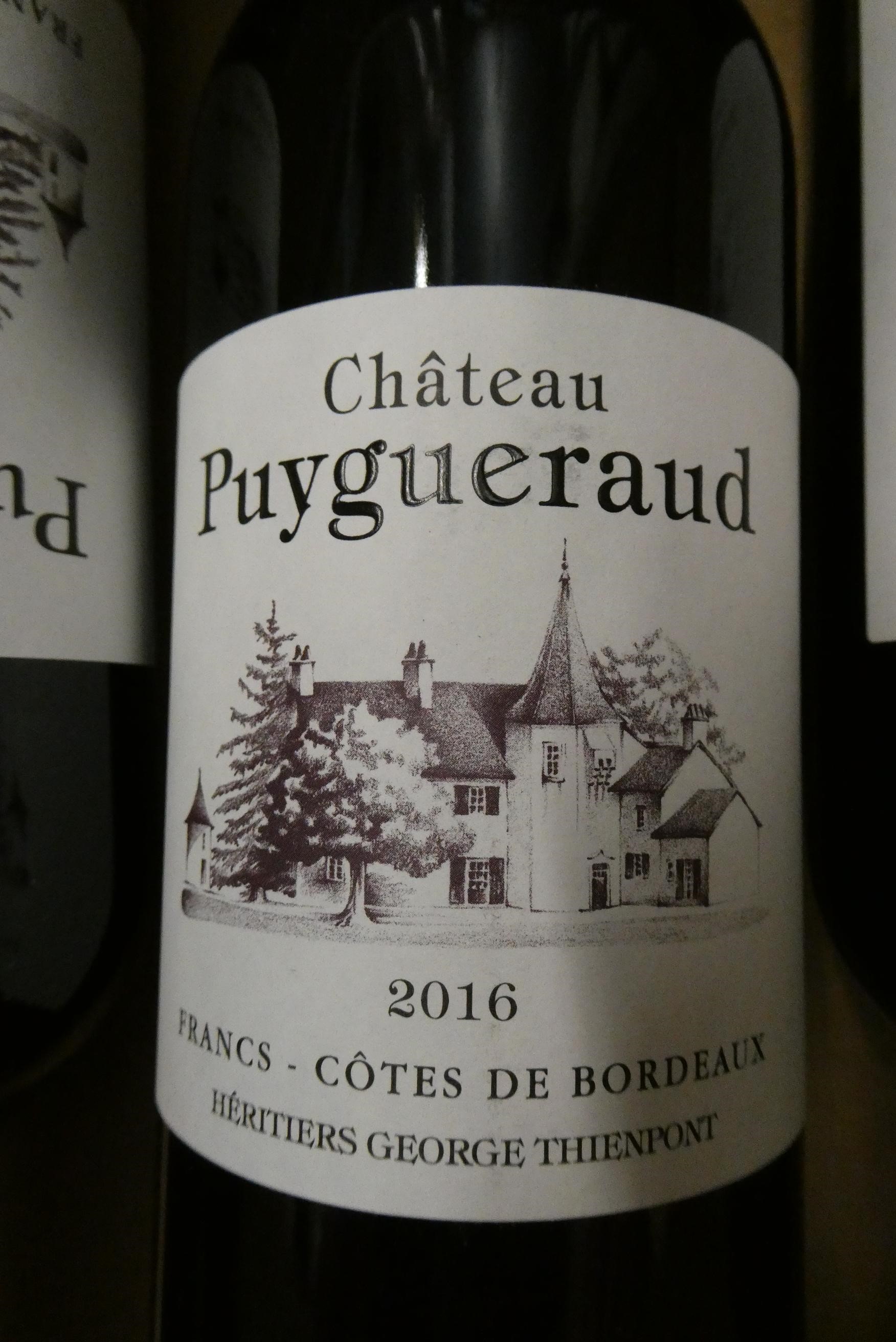 6 bottles Chateau Puygueraud, 2016, Cotes de Bordeaux, Thienpont, OC (Est. plus 24% premium inc. Image