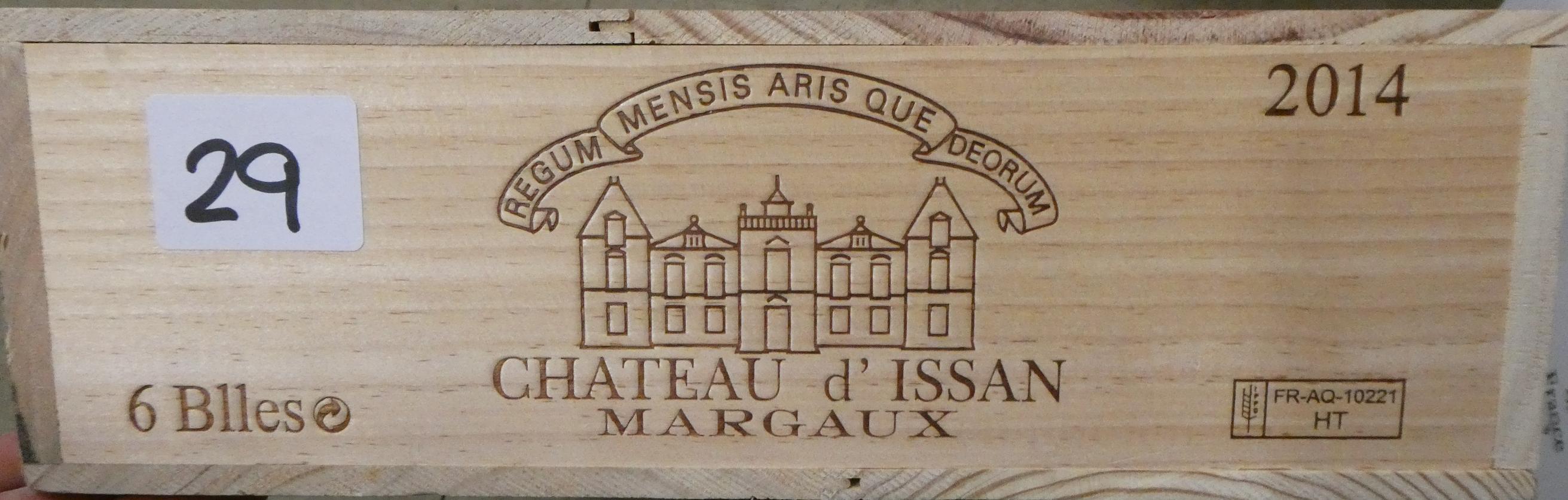 6 bottles Chateau d'Issan, 2014, Margaux, OWC (Est. plus 24% premium inc. VAT) Image