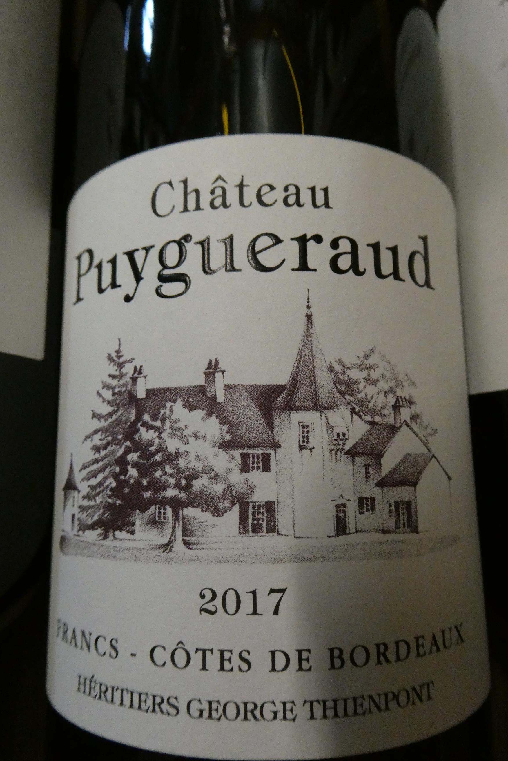 6 bottles Chateau Puygueraud, 2017, Cotes de Bordeaux, Thienpont, OC (Est. plus 24% premium inc. Image