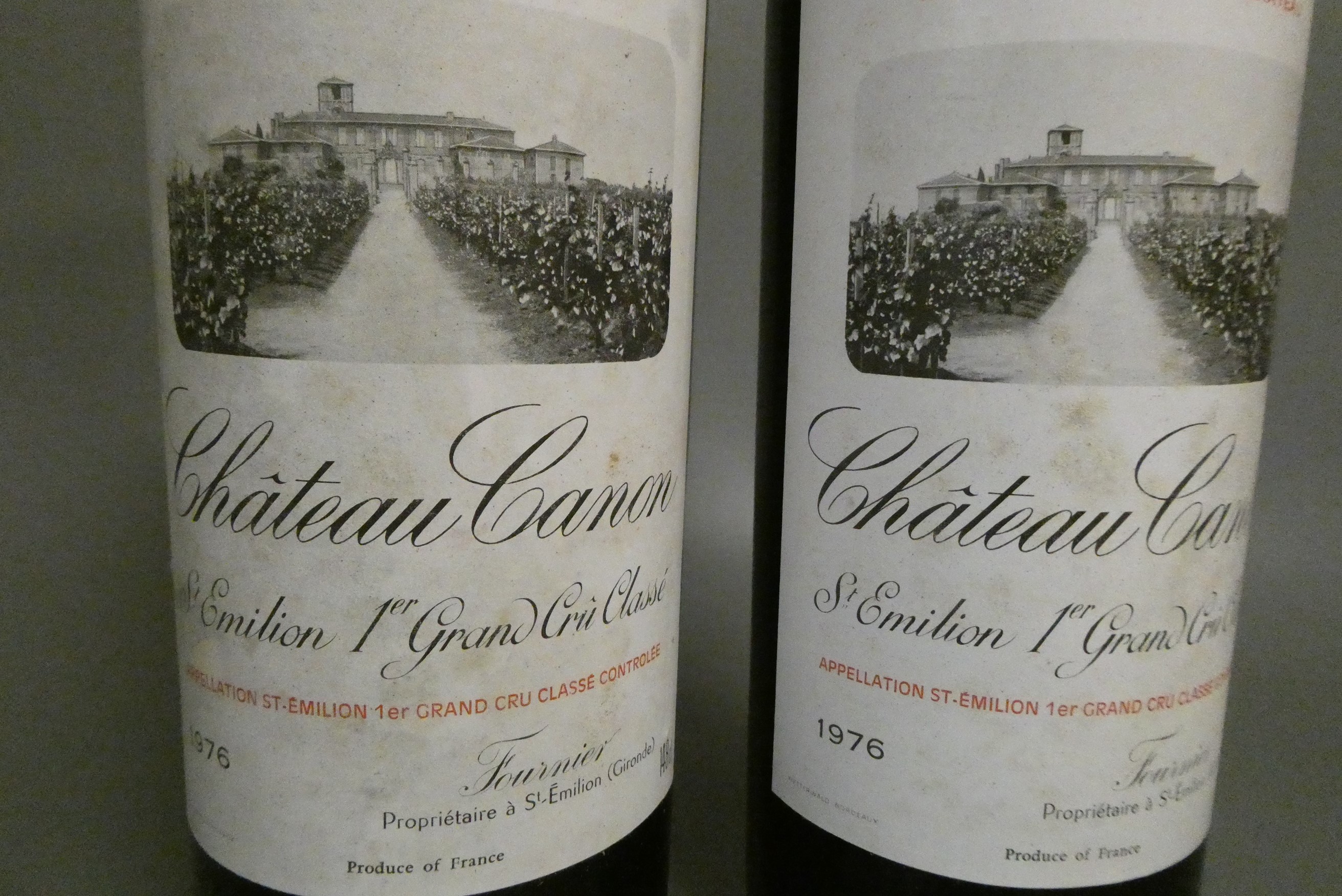 2 magnums Chateau Canon, 1976, St. Emilion, 1er grand cru classe, Fournier, Sothebys OWC (Est. plus Image