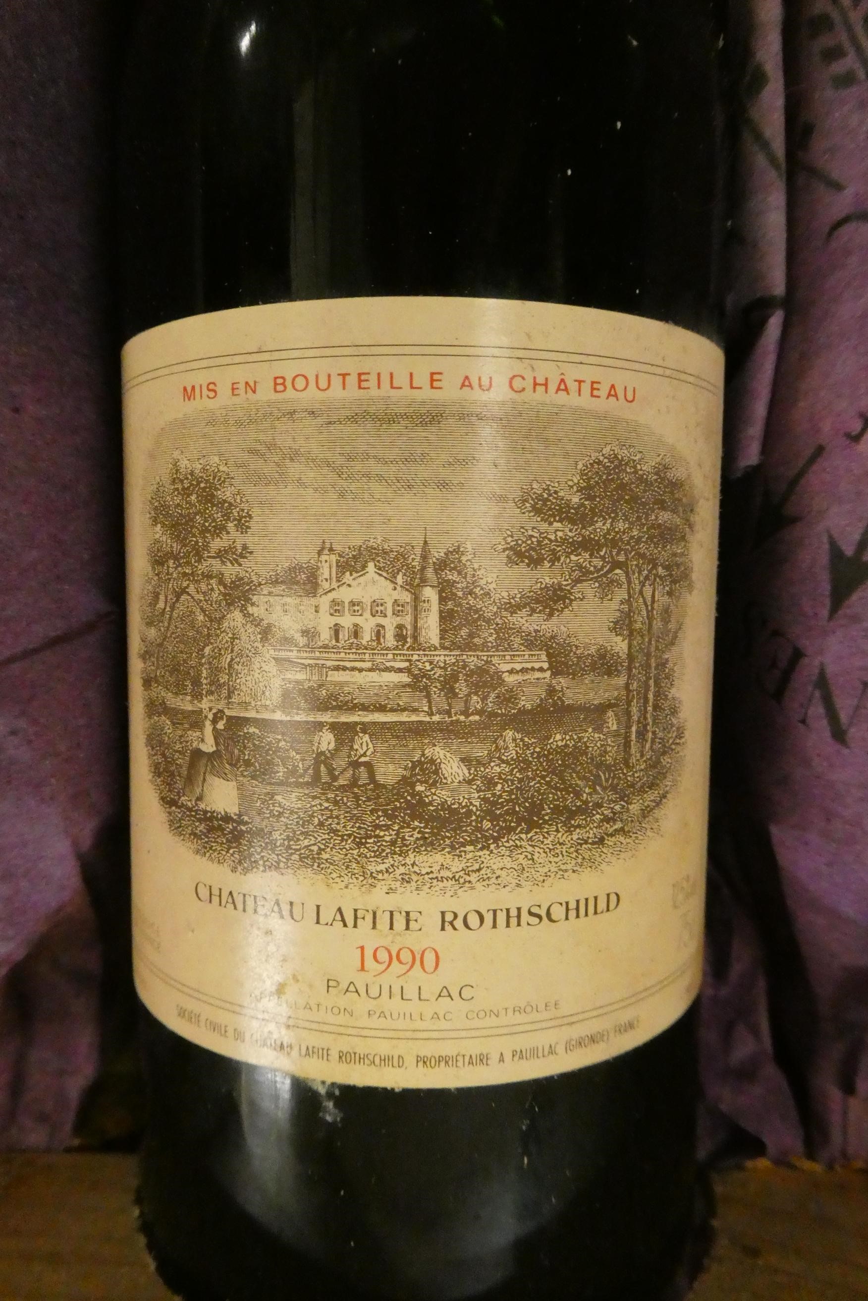 12 bottles Chateau Lafite Rothschild, 1990, Pauillac, OWC (Est. plus 24% premium inc. VAT) Image