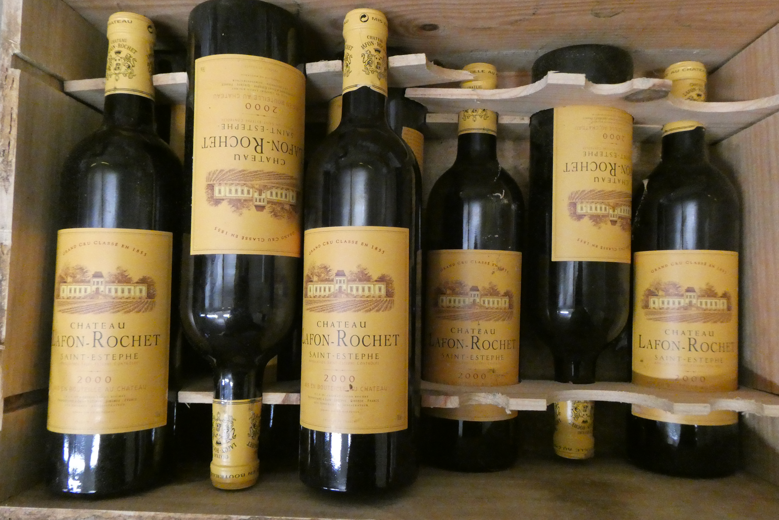 9 bottles Chateau Lafon-Rochet, 2000, Saint-Estephe, OWC (Est. plus 24% premium inc. VAT) Image
