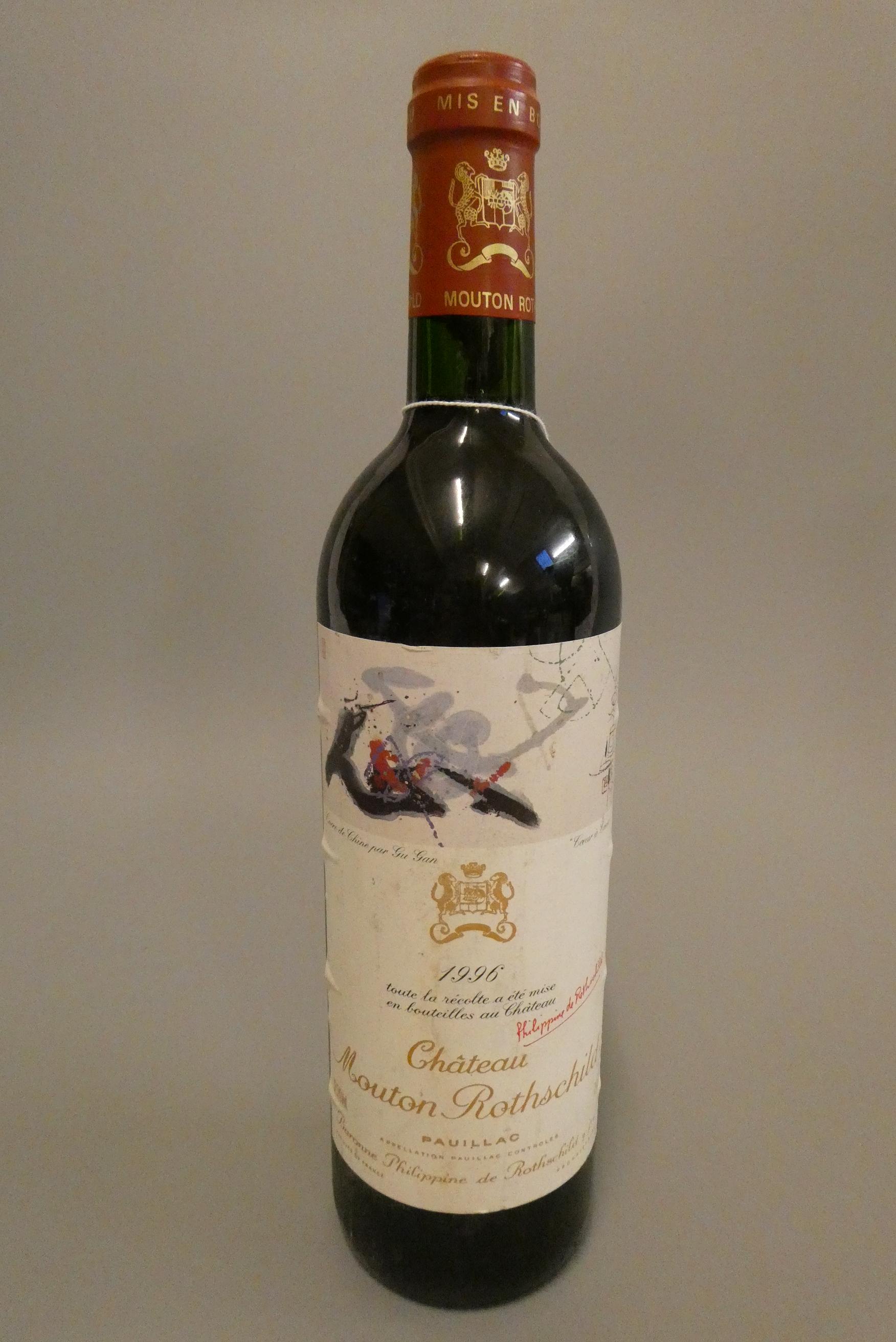 1 bottle Chateau Mouton Rothschild, 1996, pauillac (Est. plus 24% premium inc. VAT) Image