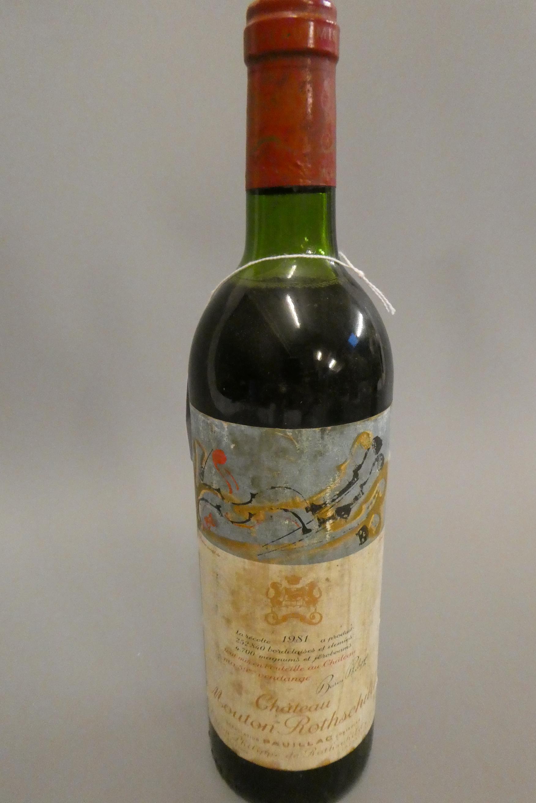 1 bottle Chateau Mouton Rothschild, 1981, pauillac (Est. plus 24% premium inc. VAT) Image