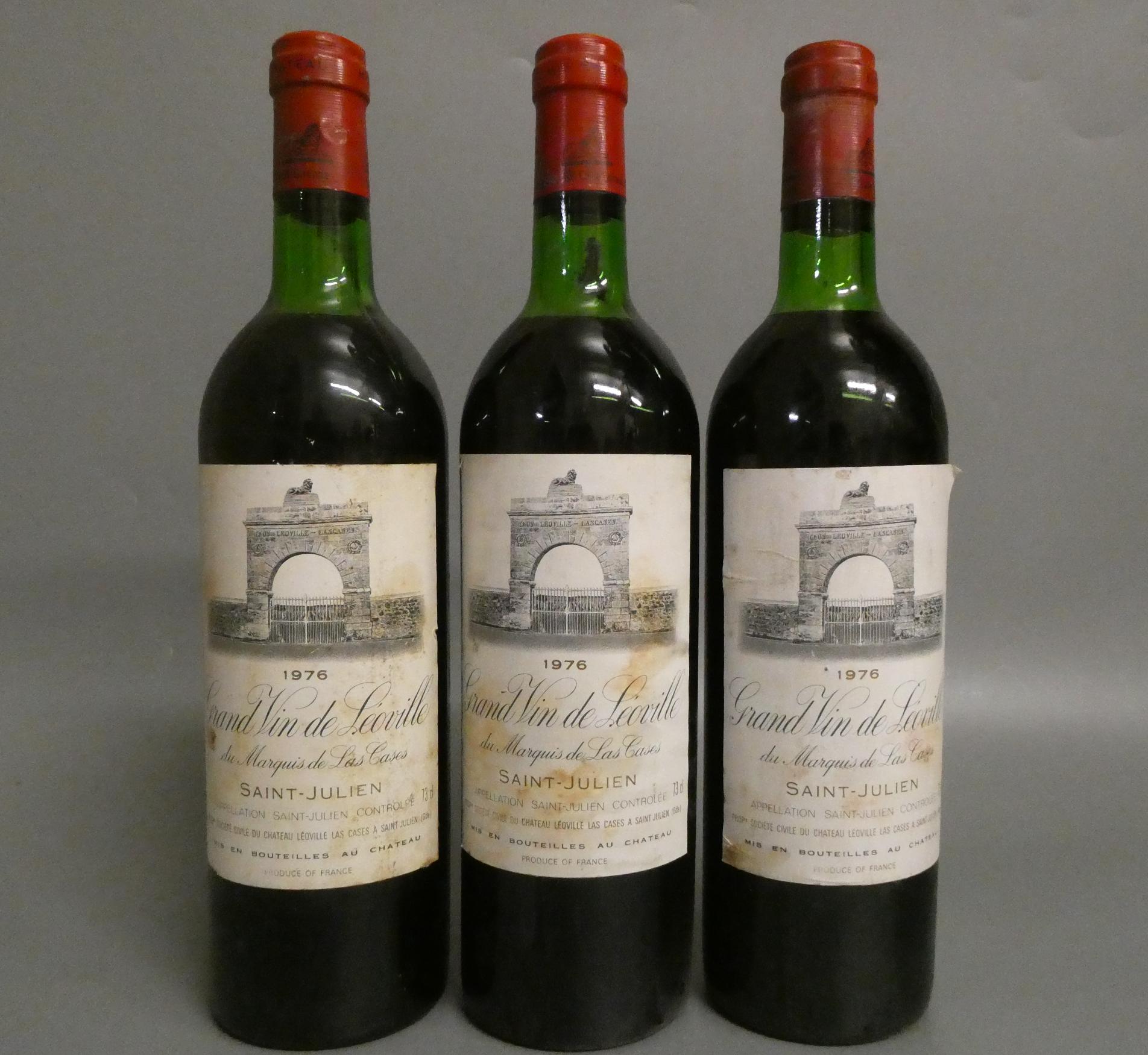 3 bottles Grand Vin de Leoville, 1976, Saint-Julien (Est. plus 24% premium inc. VAT) Image