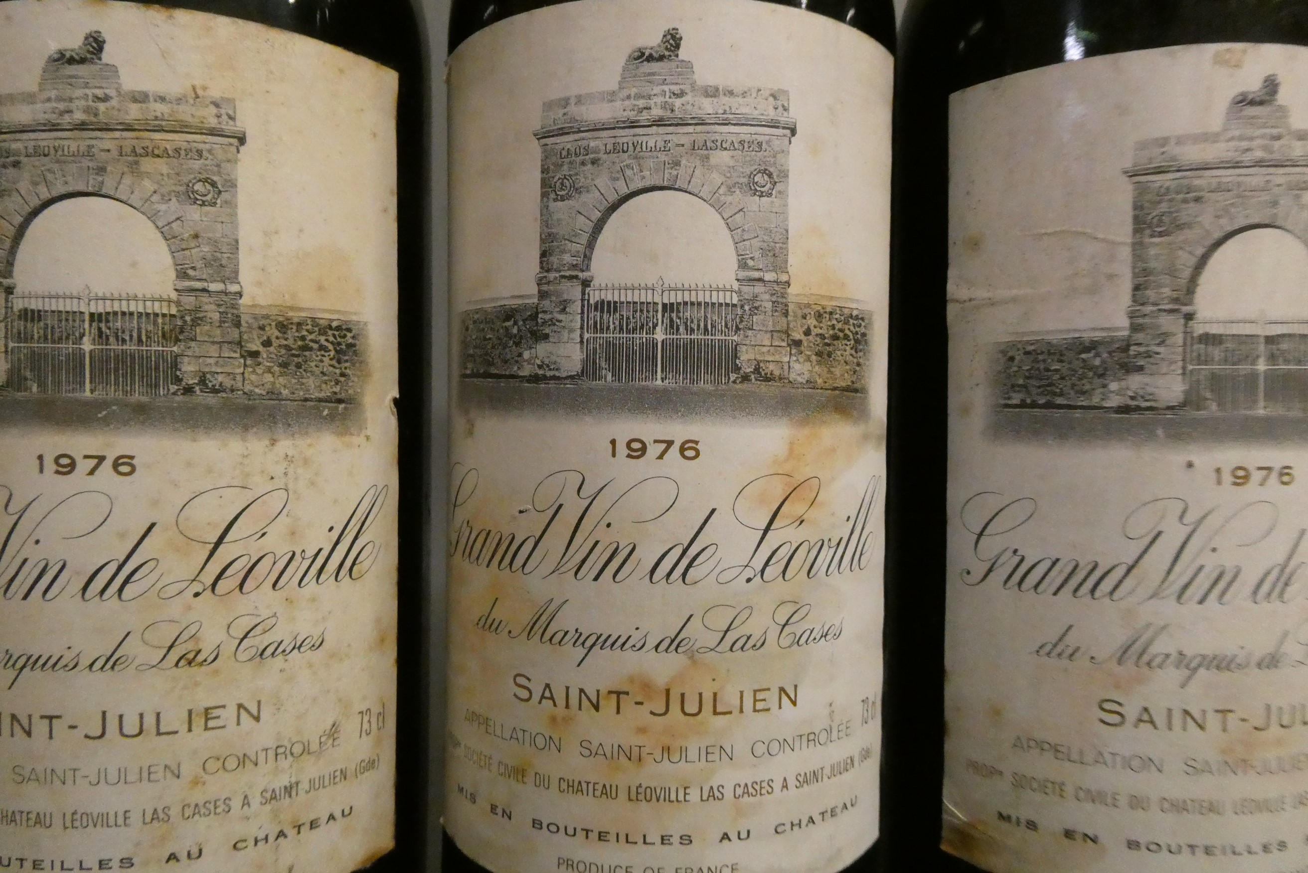 3 bottles Grand Vin de Leoville, 1976, Saint-Julien (Est. plus 24% premium inc. VAT) Image