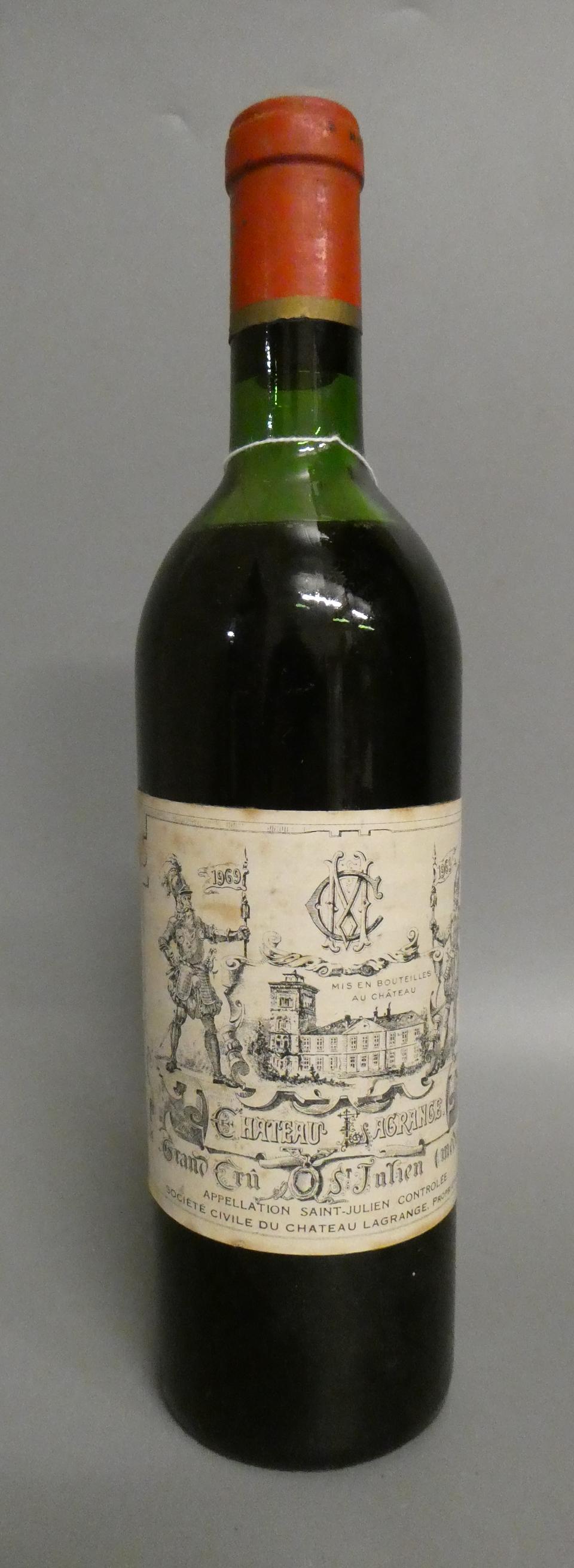 1 bottle Chateau Lagrange, 1969, St. Julien, grand cru (Est. plus 24% premium inc. VAT) Image