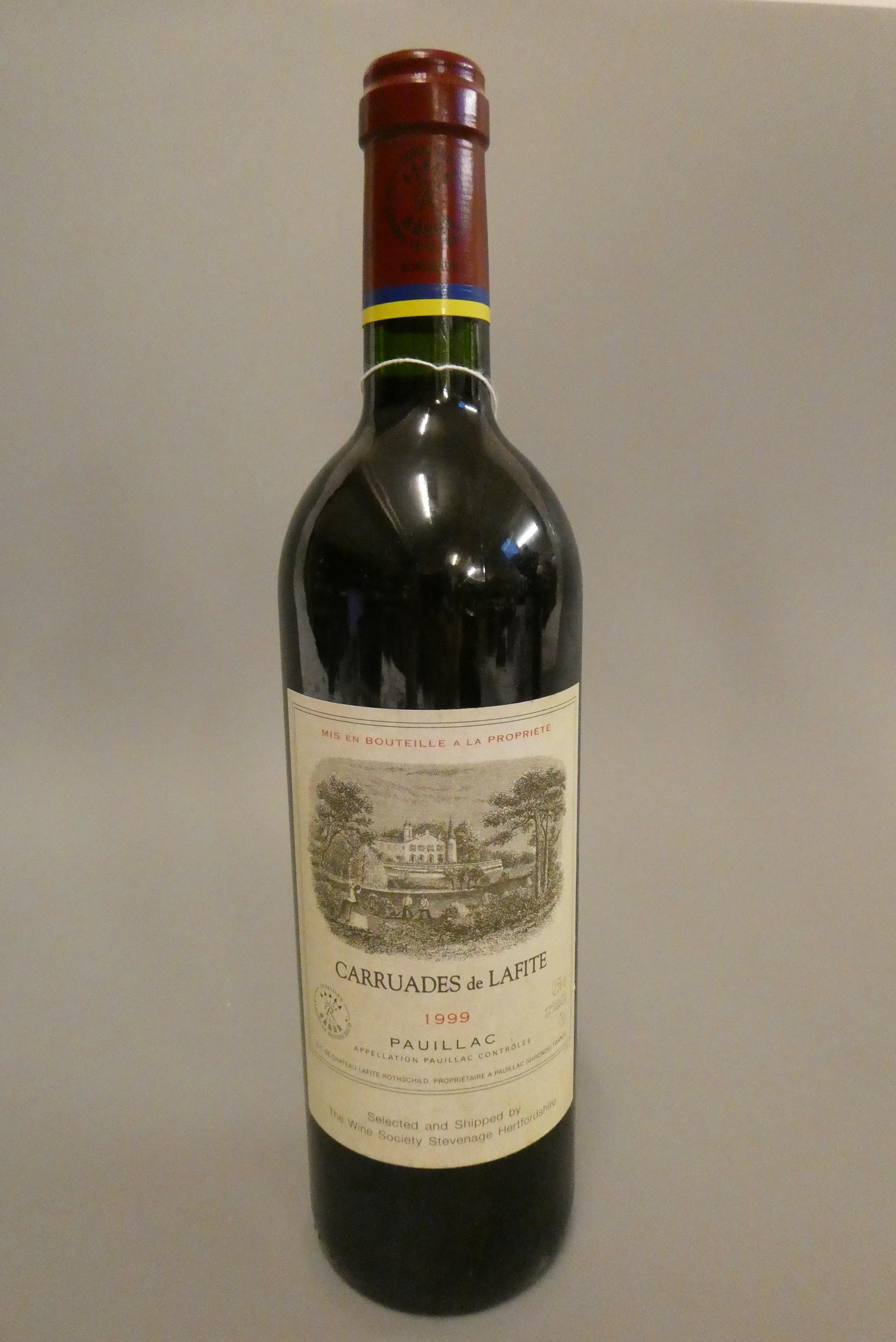 1 bottle Carruades de Lafite, 1999, pauillac (Est. plus 24% premium inc. VAT) Image