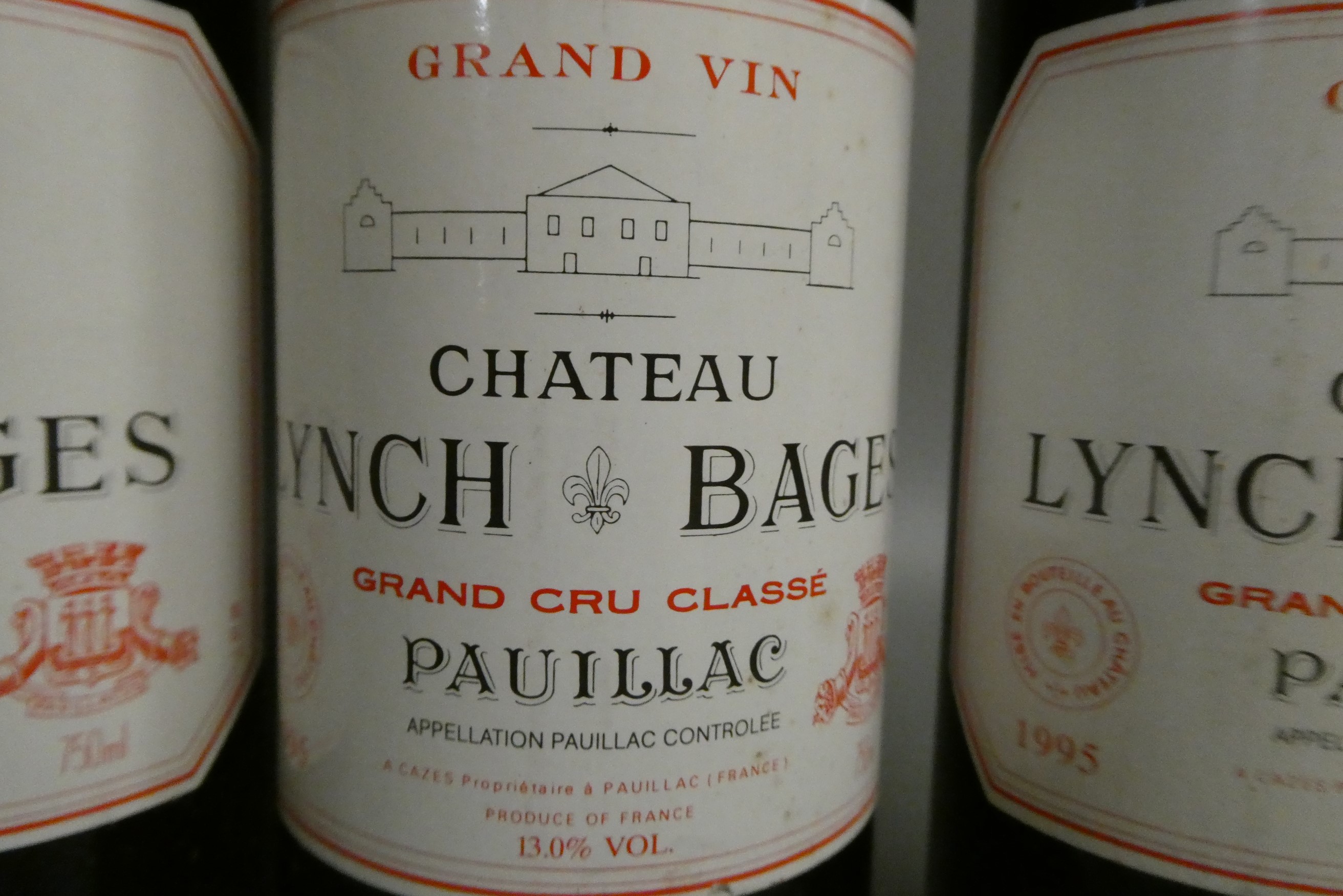 3 bottles Chateau Lynch Bages, 1995, pauillac, grand cru classe (Est. plus 24% premium inc. VAT) Image