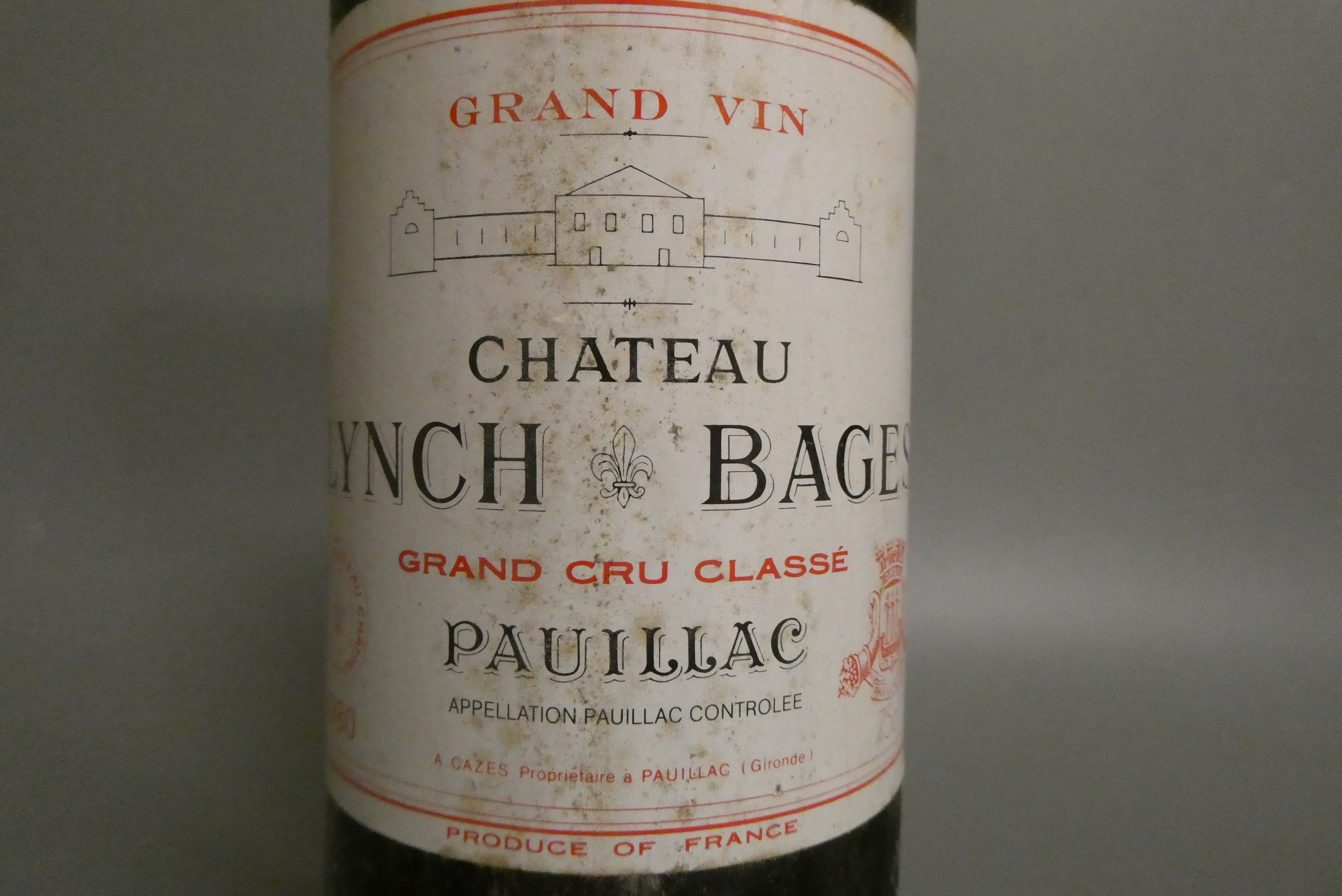 1 bottle Chateau Lynch Bages, 1980, pauillac, grand cru classe (Est. plus 24% premium inc. VAT) Image