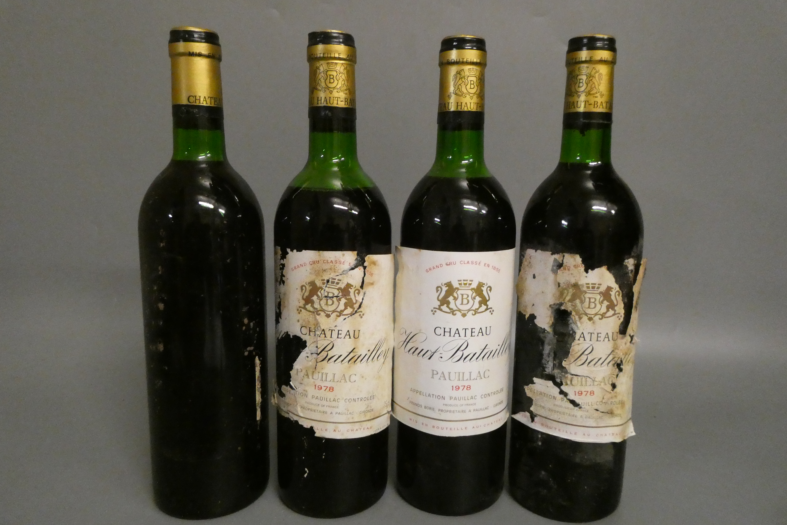 4 bottles Chateau Haut-Batailley, 1978, pauillac, grand cru classe (Est. plus 24% premium inc. VAT) Image