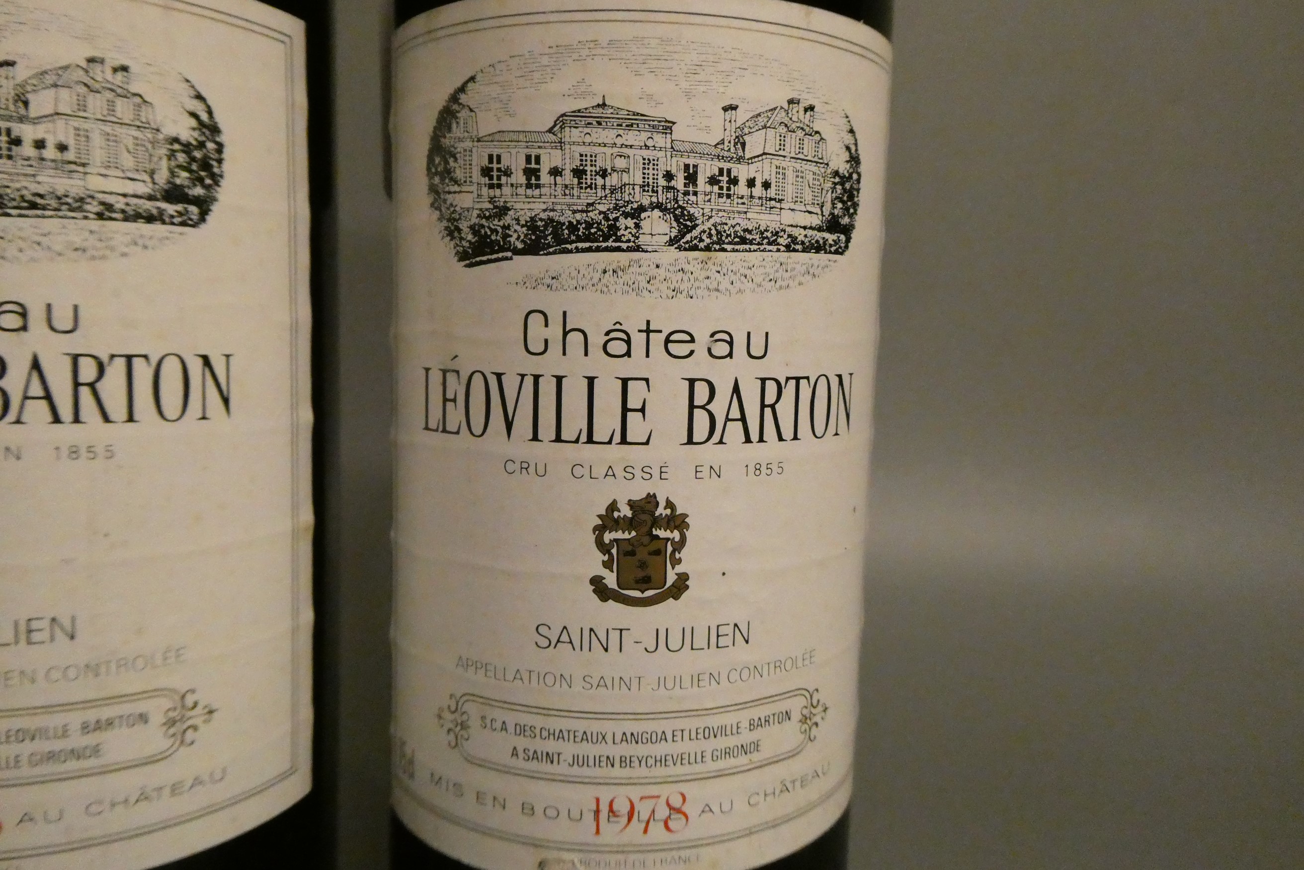 2 bottles Chateau Leoville Barton, 1978, Saint-Julien (Est. plus 24% premium inc. VAT) Image