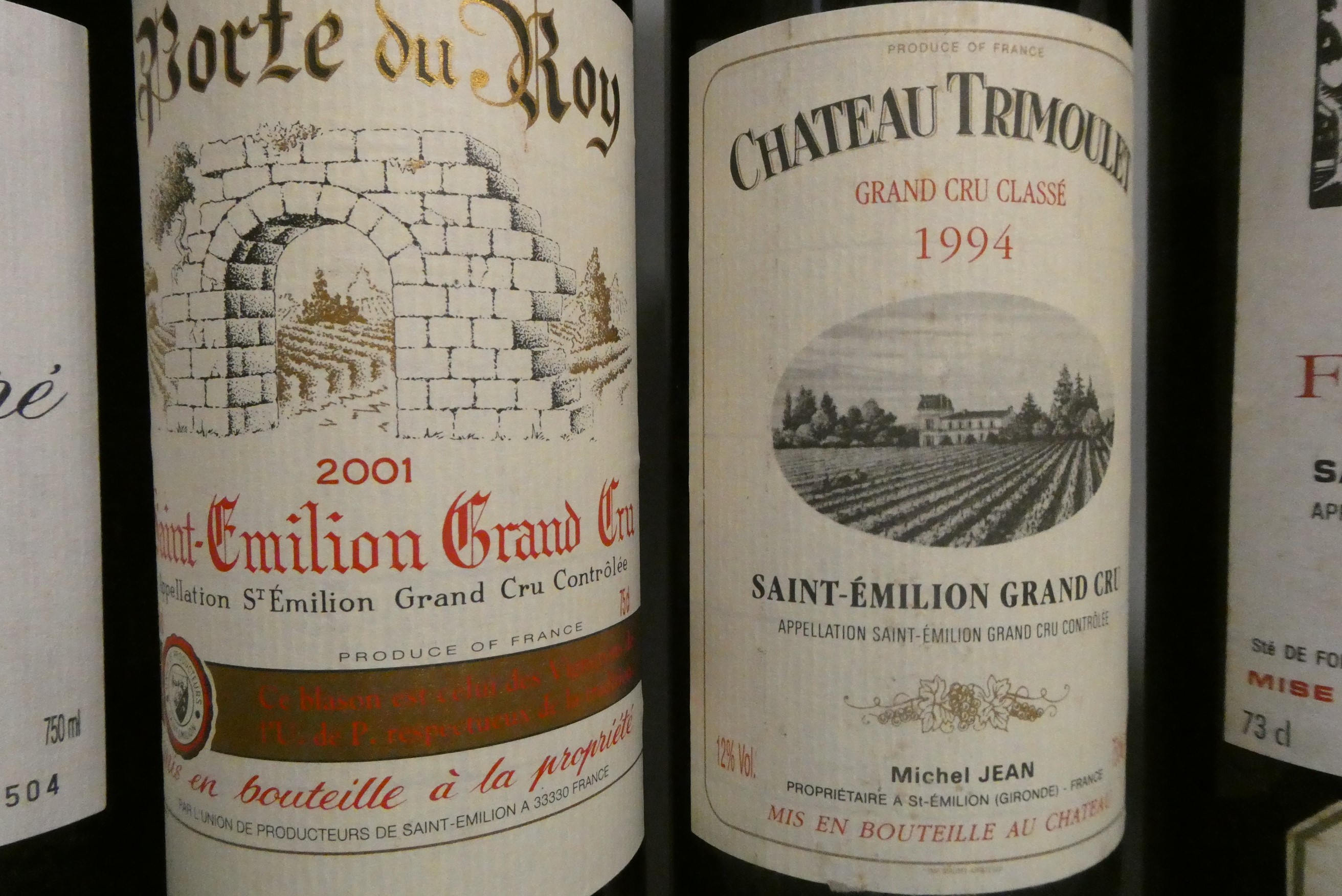 5 bottles vintage Bordeaux Image