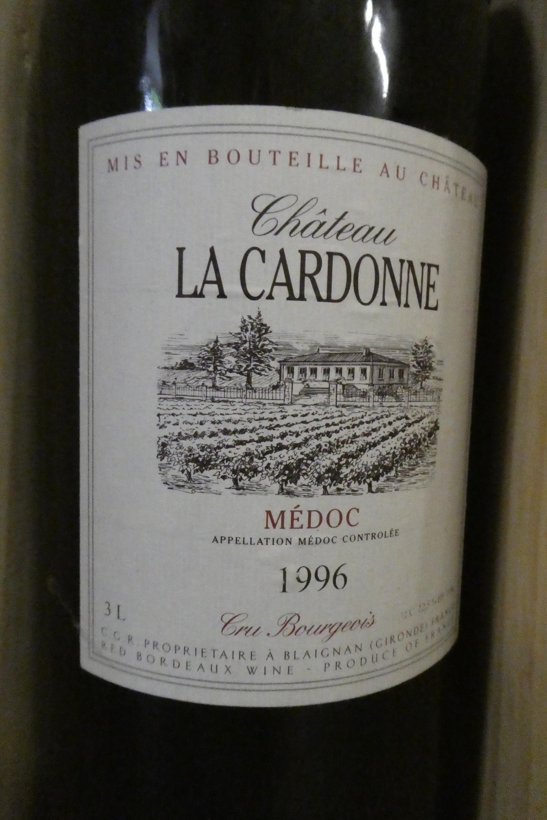 1 Jeroboam Chateau La Cardonne, 1996, medoc, cru Bourgeois, OWC (Est. plus 24% premium inc. VAT) Image