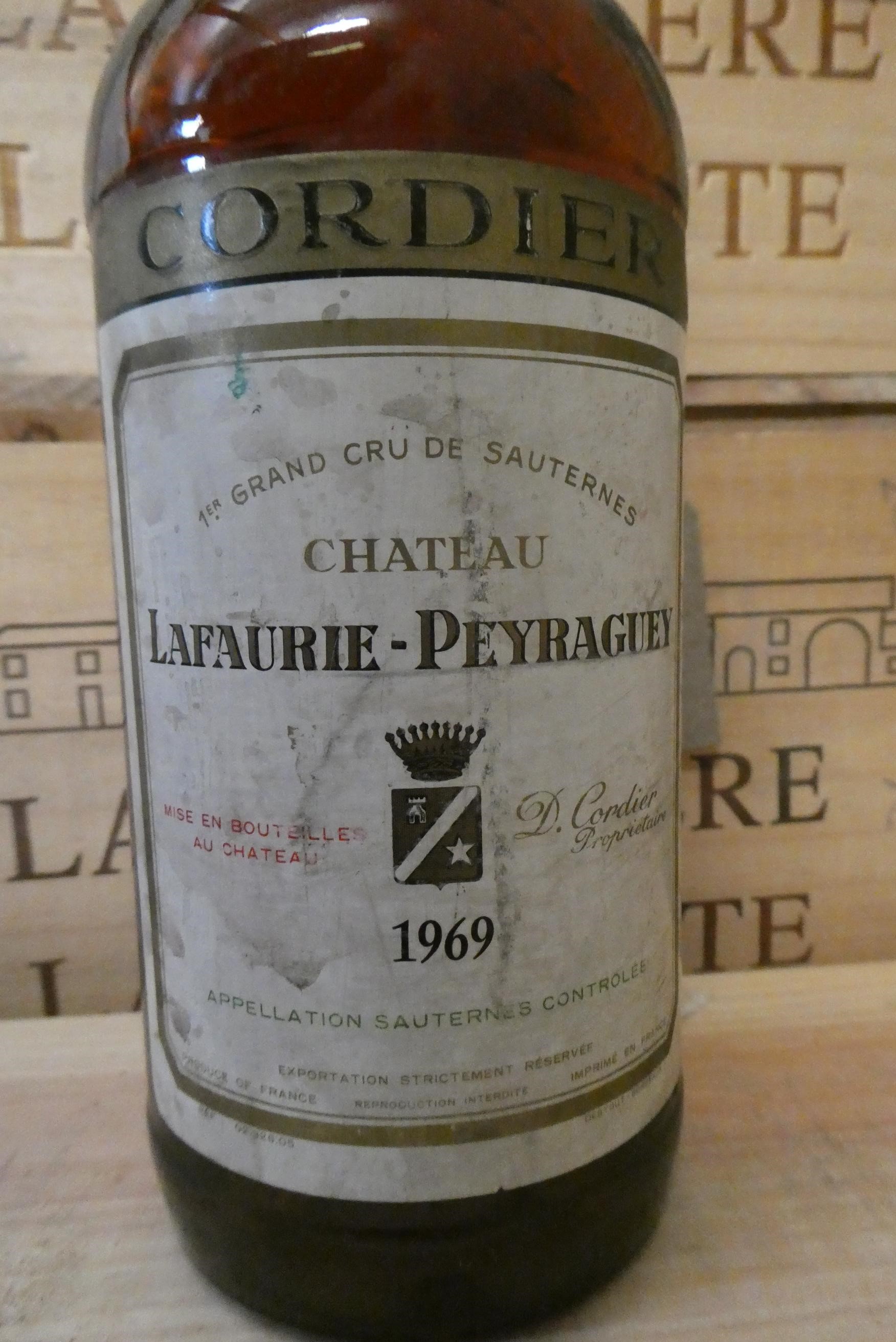 1 bottle Chateau Lafaurie-Peyraguey, 1969, Cordier, 1er grand cru sauternes (Est. plus 24% premium Image