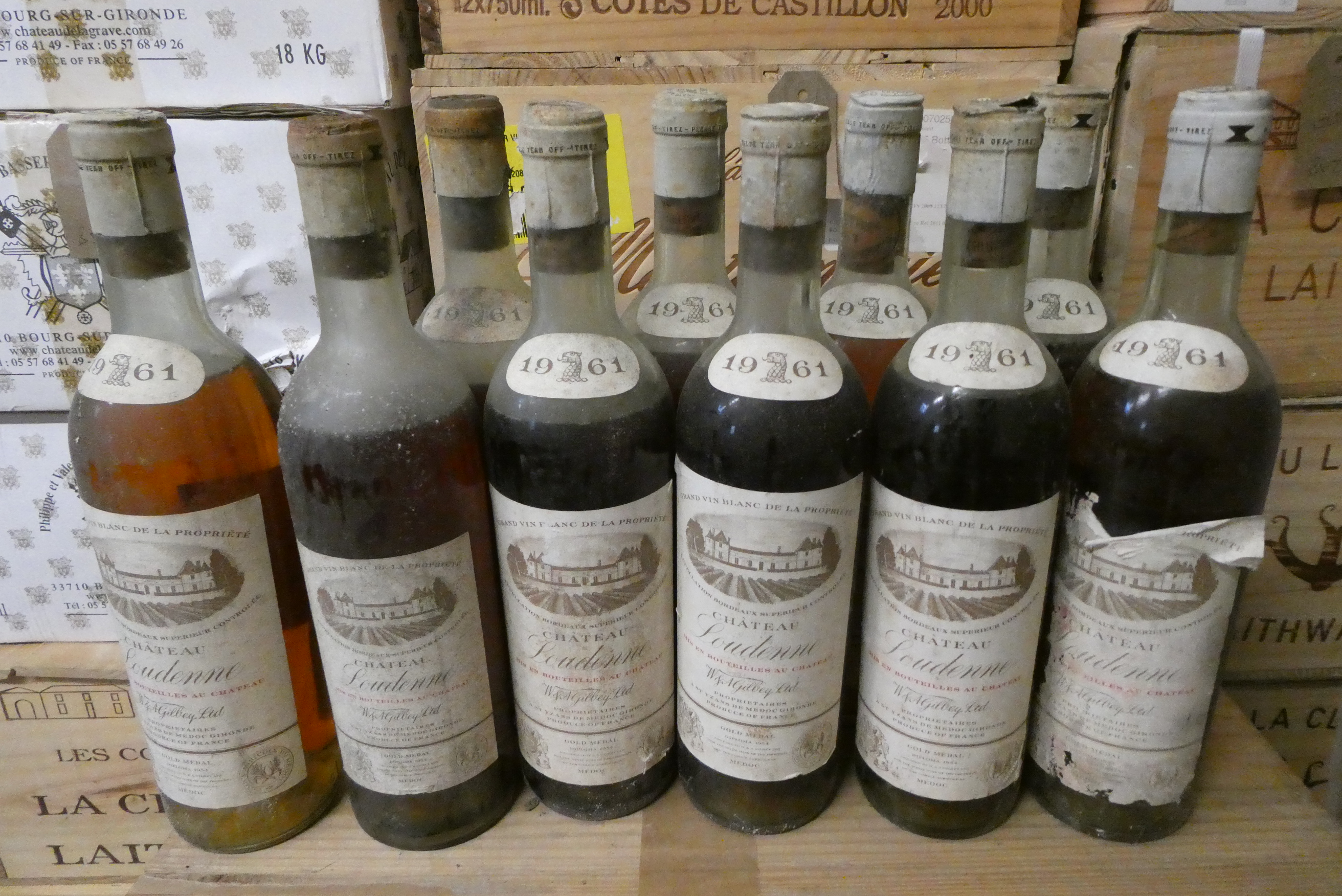 10 bottles Chateau Loudenne, 1961, medoc Image