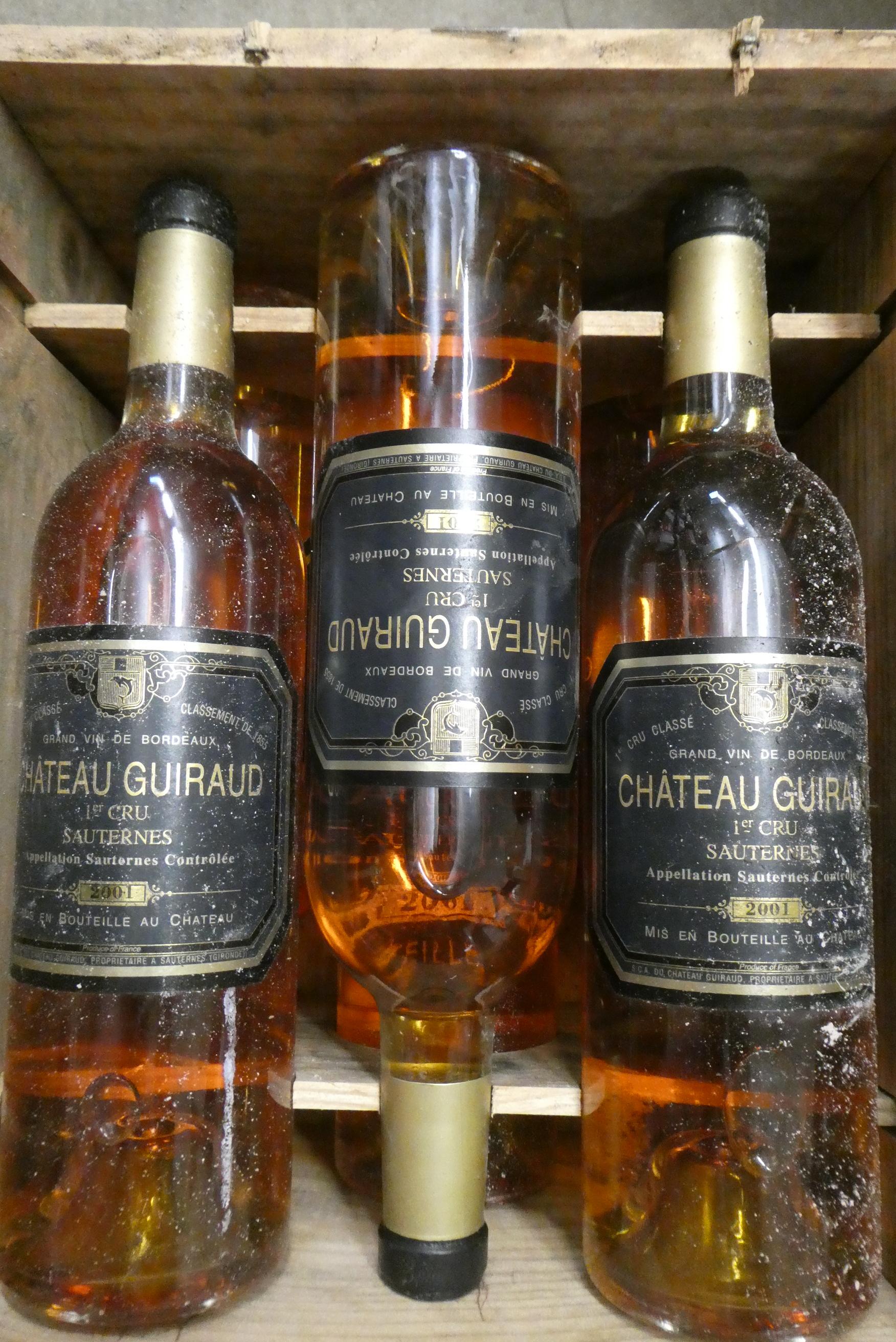6 bottles Chateau Guiraud, 2001, 1er cru Sauternes, OWC (Est. plus 24% premium inc. VAT) Image