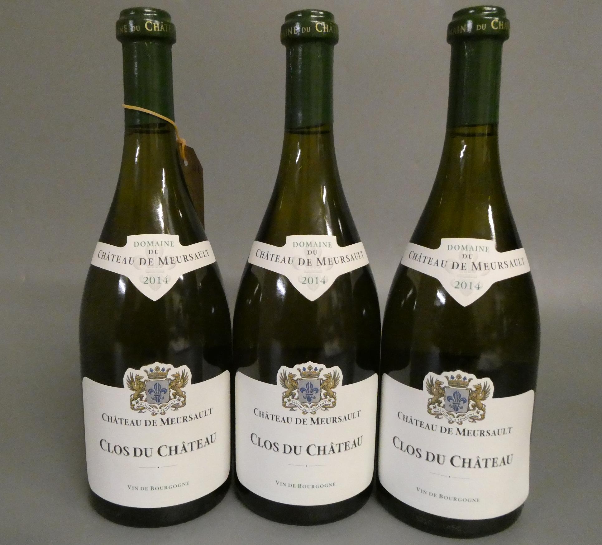 3 bottles Chateau de Meursault, 2014, Clos du Chateau (Est. plus 24% premium inc. VAT) Image