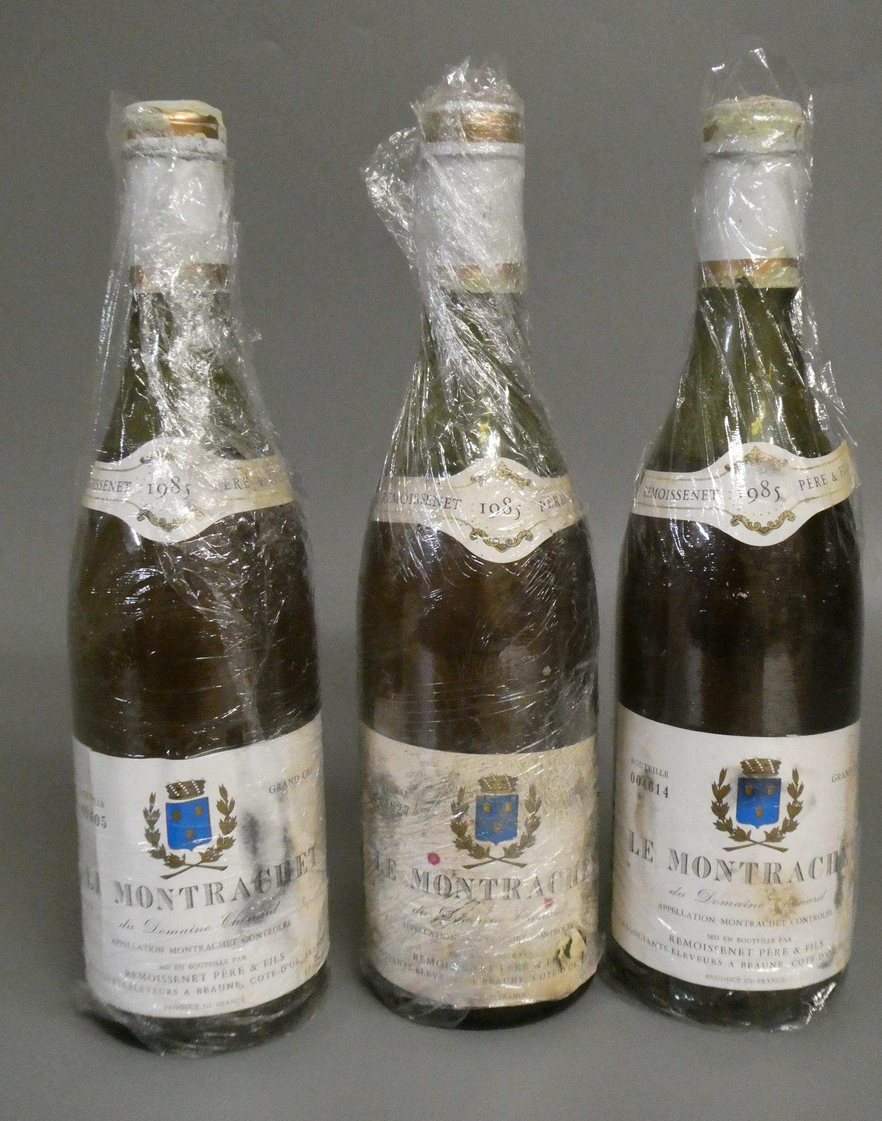 3 bottles Le Montrachet, 1985, du Domaine Chenard (Est. plus 24% premium inc. VAT) Image