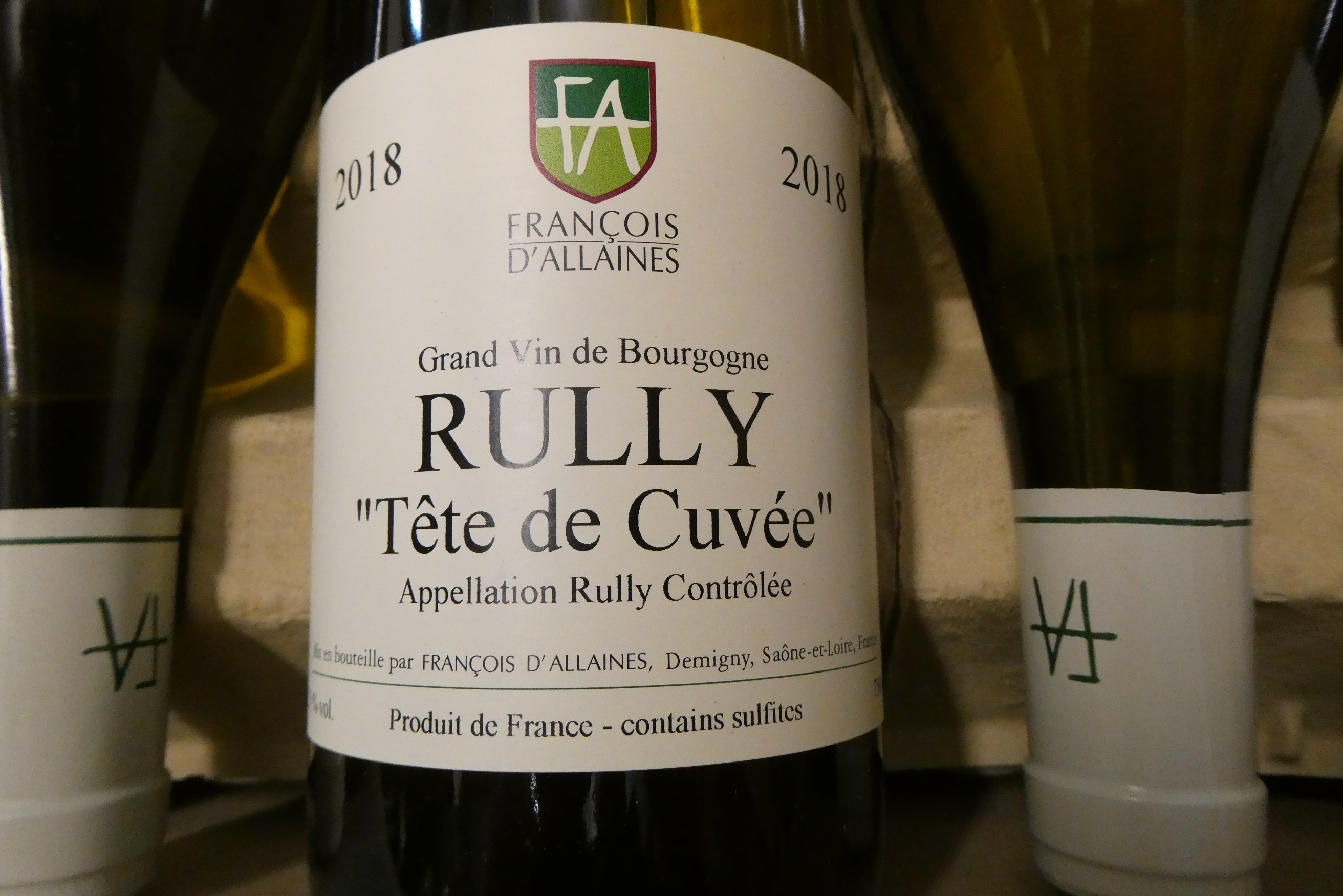 12 bottles Rully "Tete de Cuvee", Francois D'Allaines, Grand Vin de Bourgogne, comprising 6 2019, 4 Image