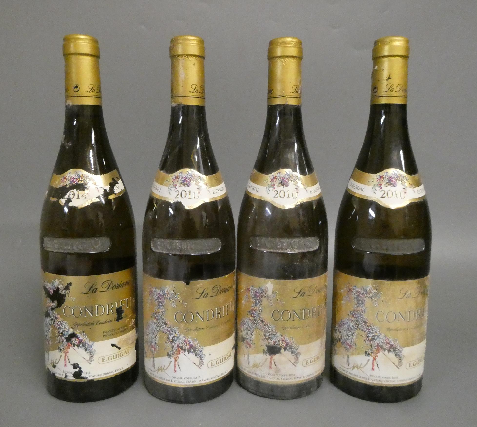 4 bottles Condrieu "La Doriane", E.Guigal, comprising 3 2010 & 1 2014, 2010 OWC (Est. plus 24% Image