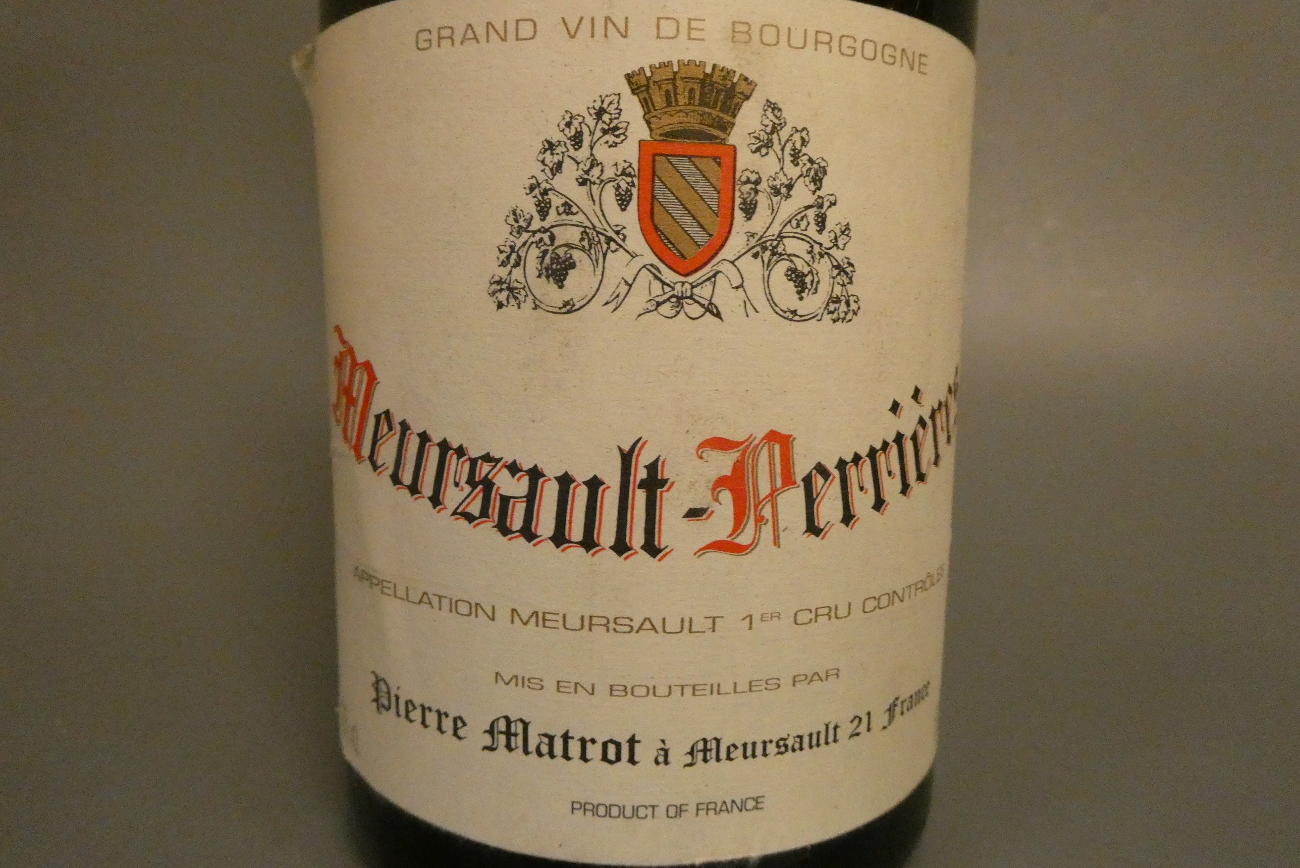 1 magnum Meursault-Perrieres, 2011, Pierre Matrot, 1er cru (Est. plus 24% premium inc. VAT) Image