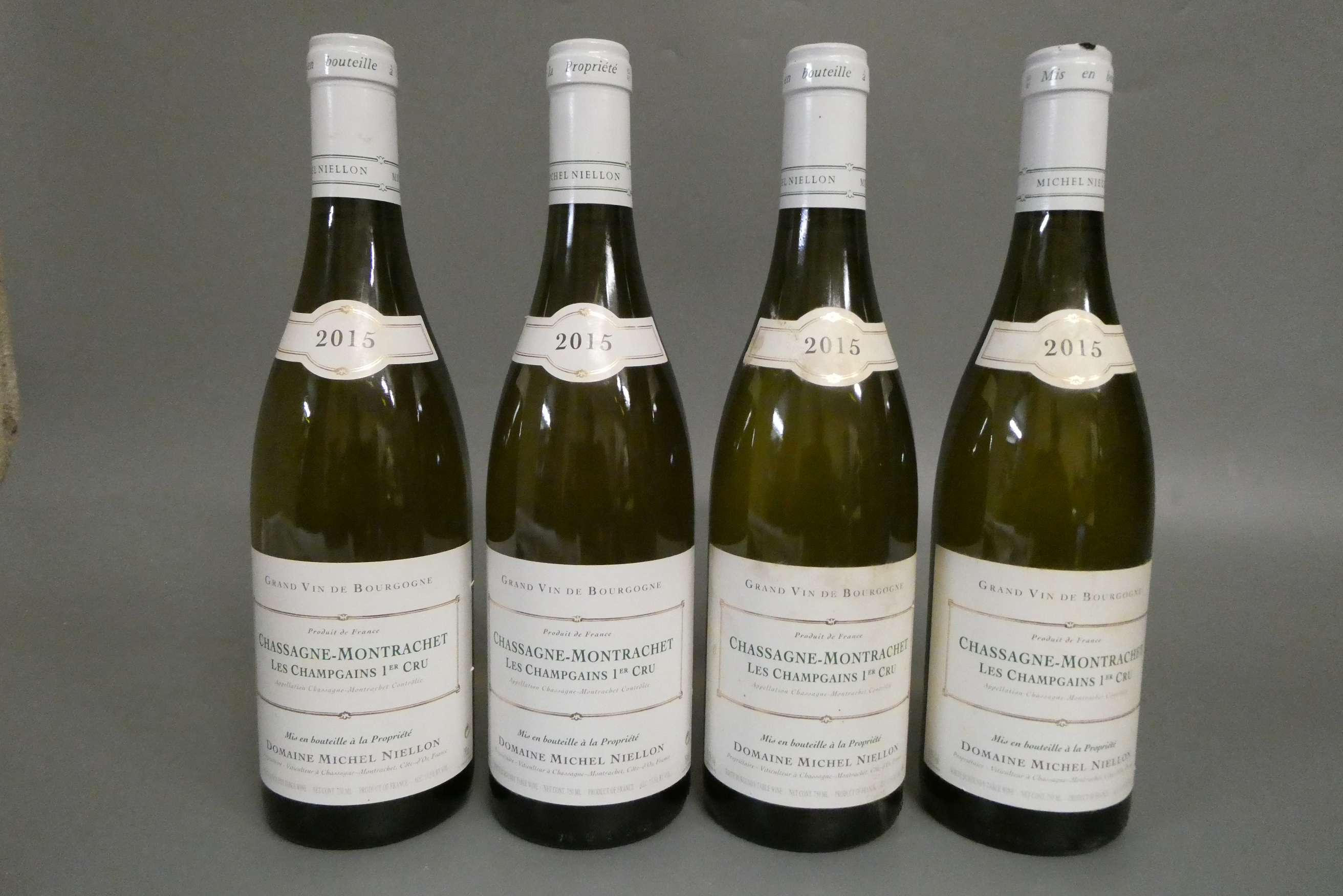 4 bottles Chassange-Montrachet, 2015, Les Champgains 1er cru, Domaine Michel Niellon (Est. plus 24% Image