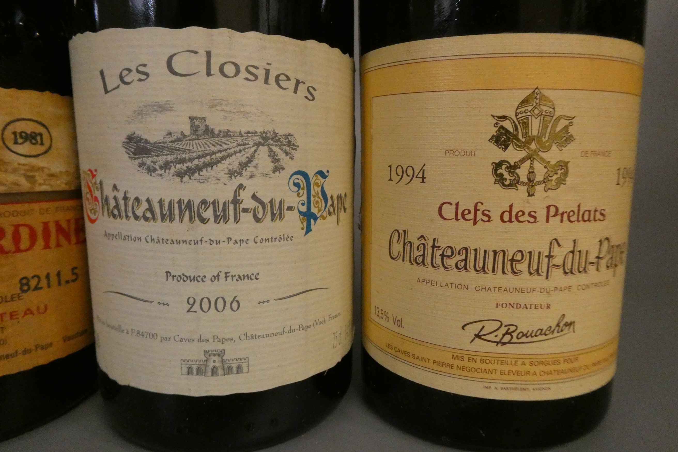 6 bottles comprising 1 1981 Chateau de la Gardine Chateauneuf-du-Pape Image