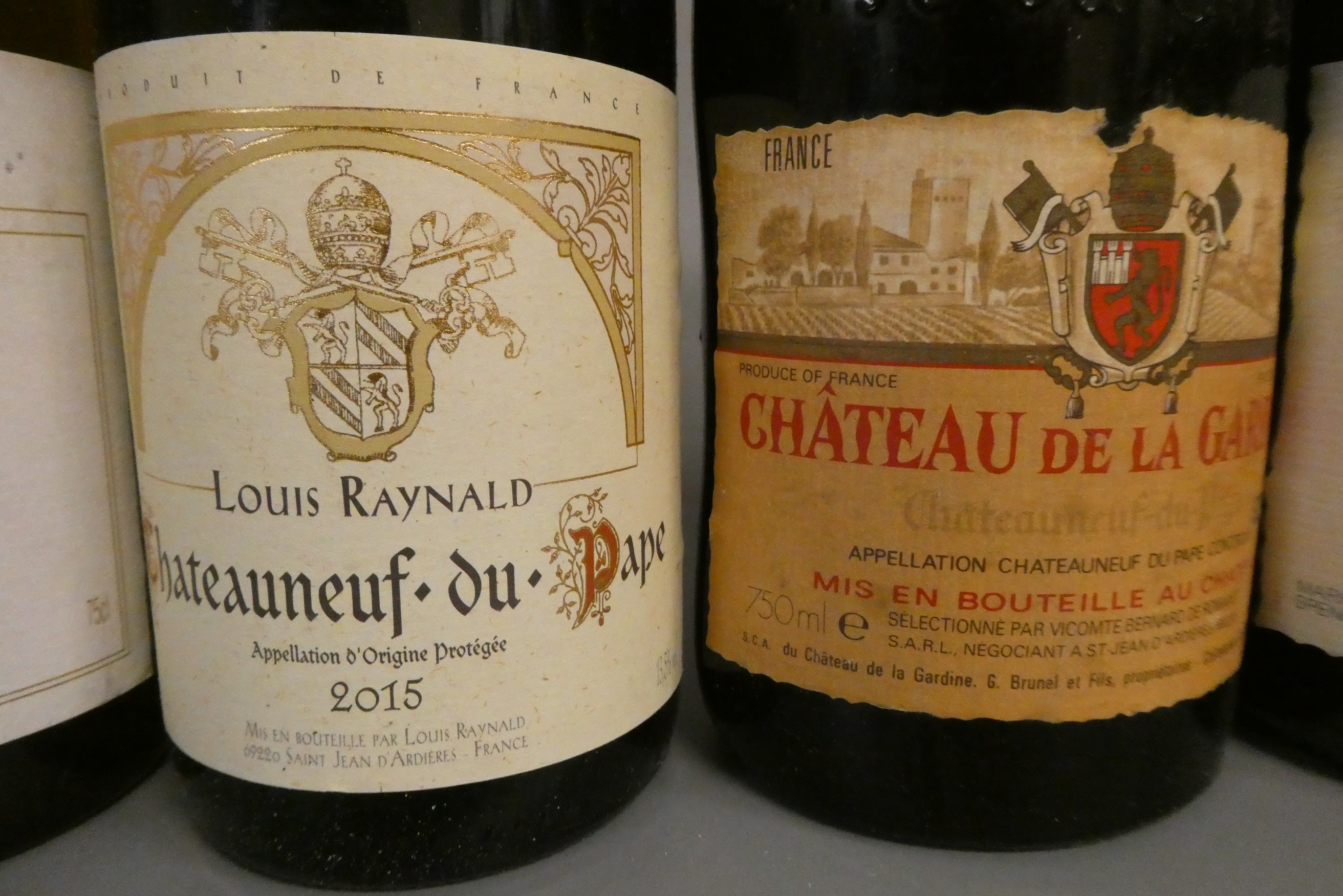 6 bottles comprising 1 1981 Chateau de la Gardine Chateauneuf-du-Pape Image