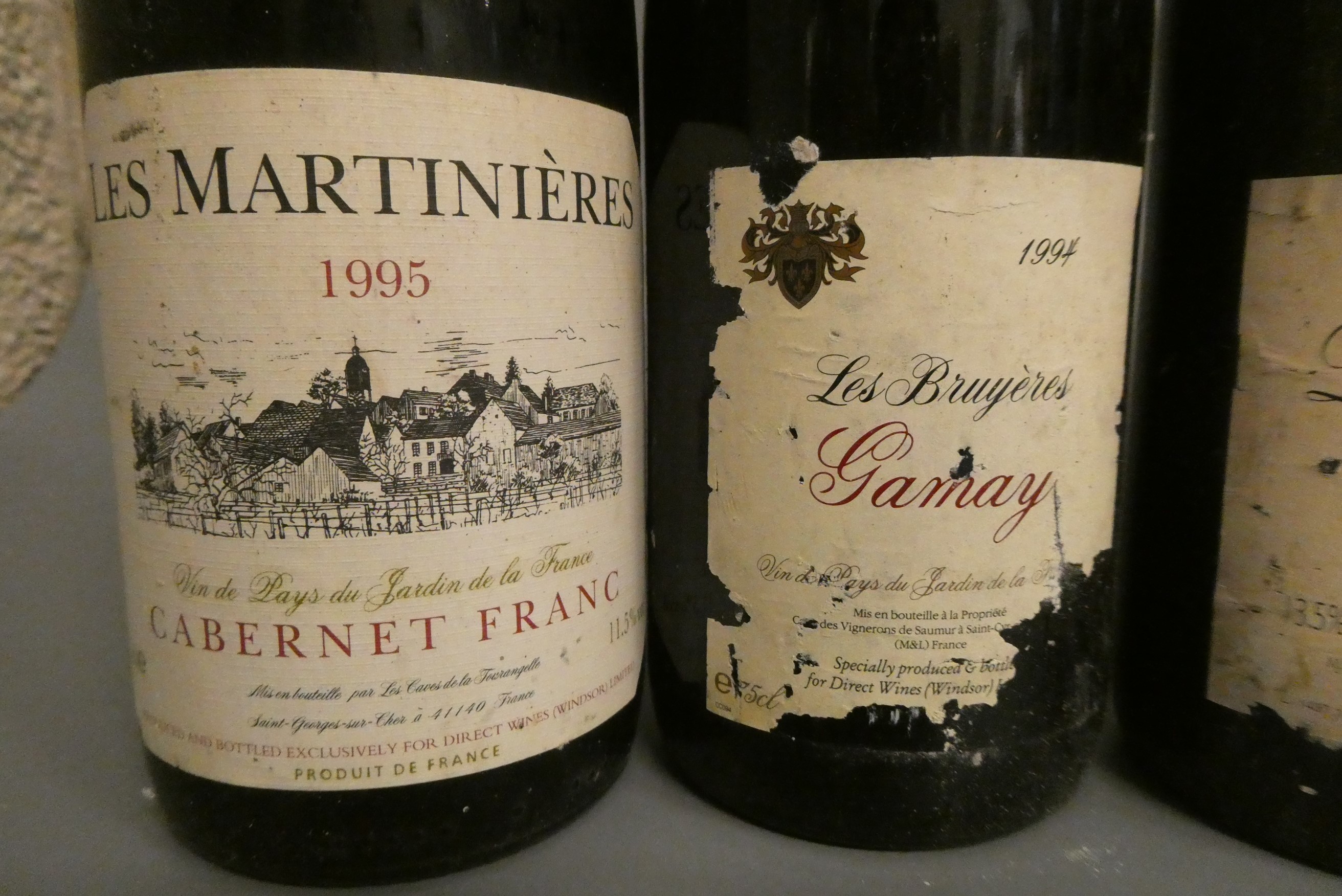 9 bottles of red Burgundy Image