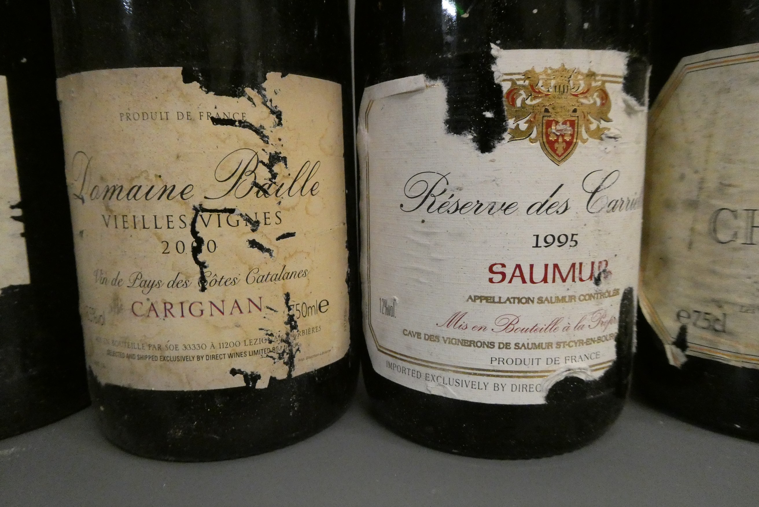 9 bottles of red Burgundy Image