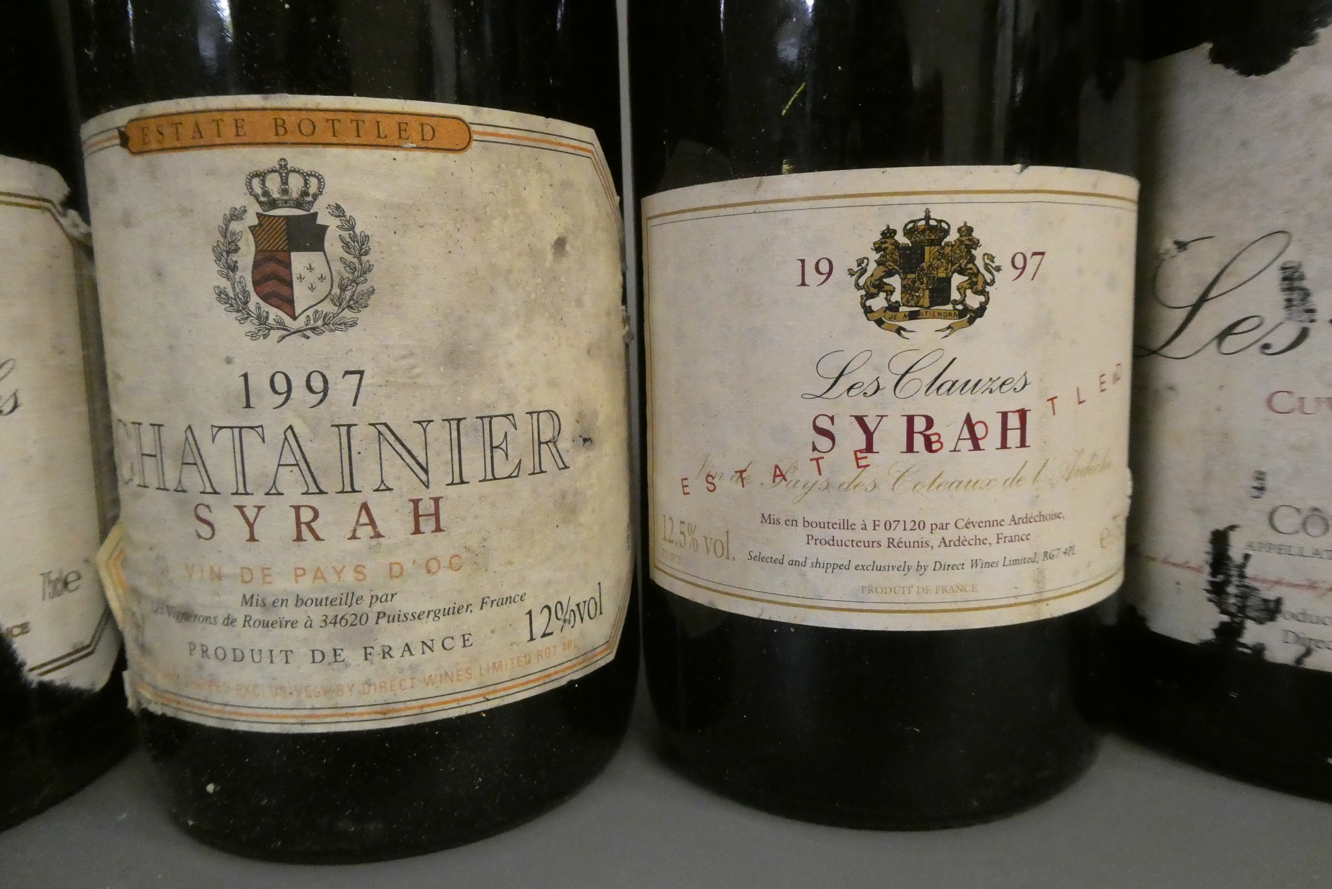 9 bottles of red Burgundy Image