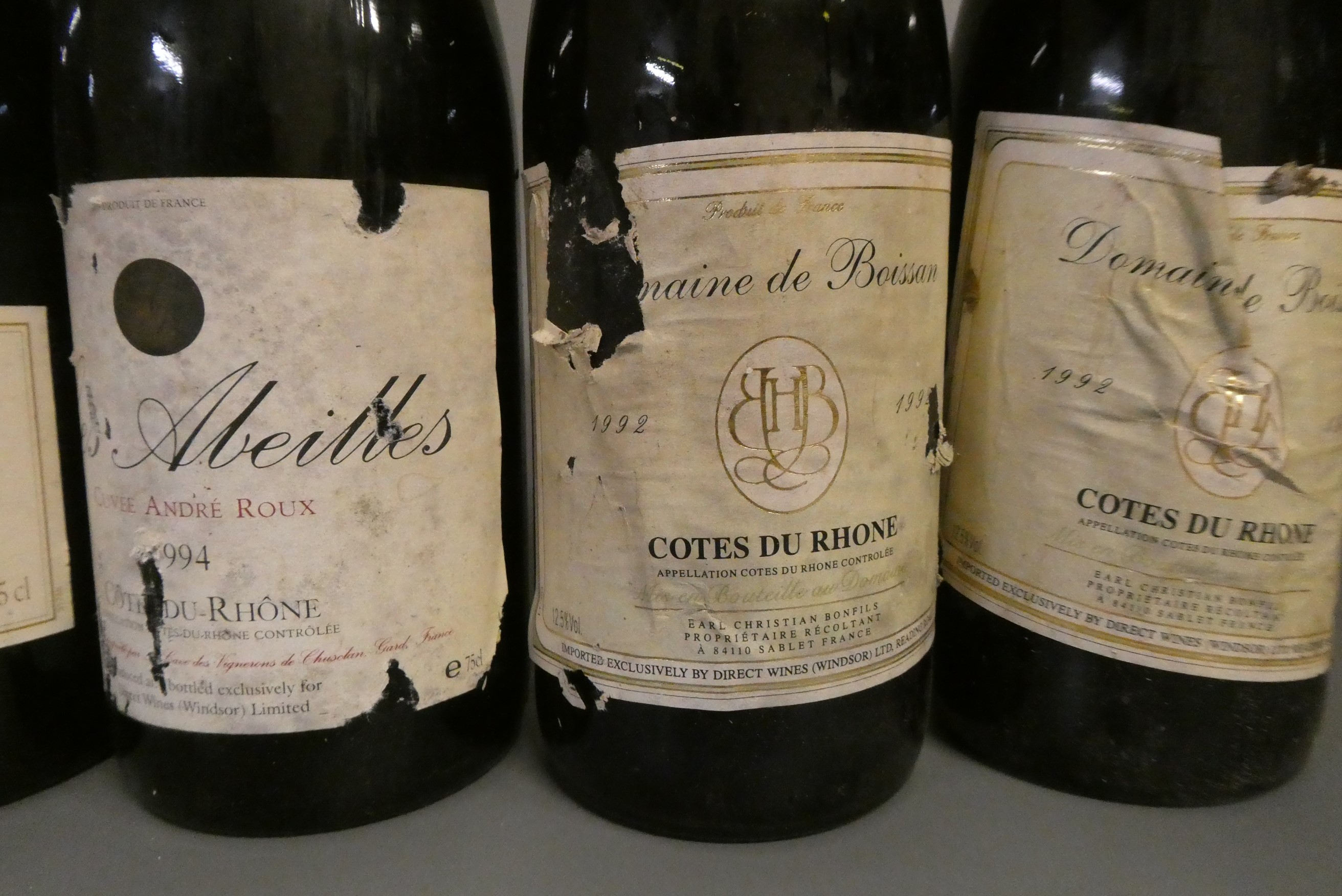 9 bottles of red Burgundy Image