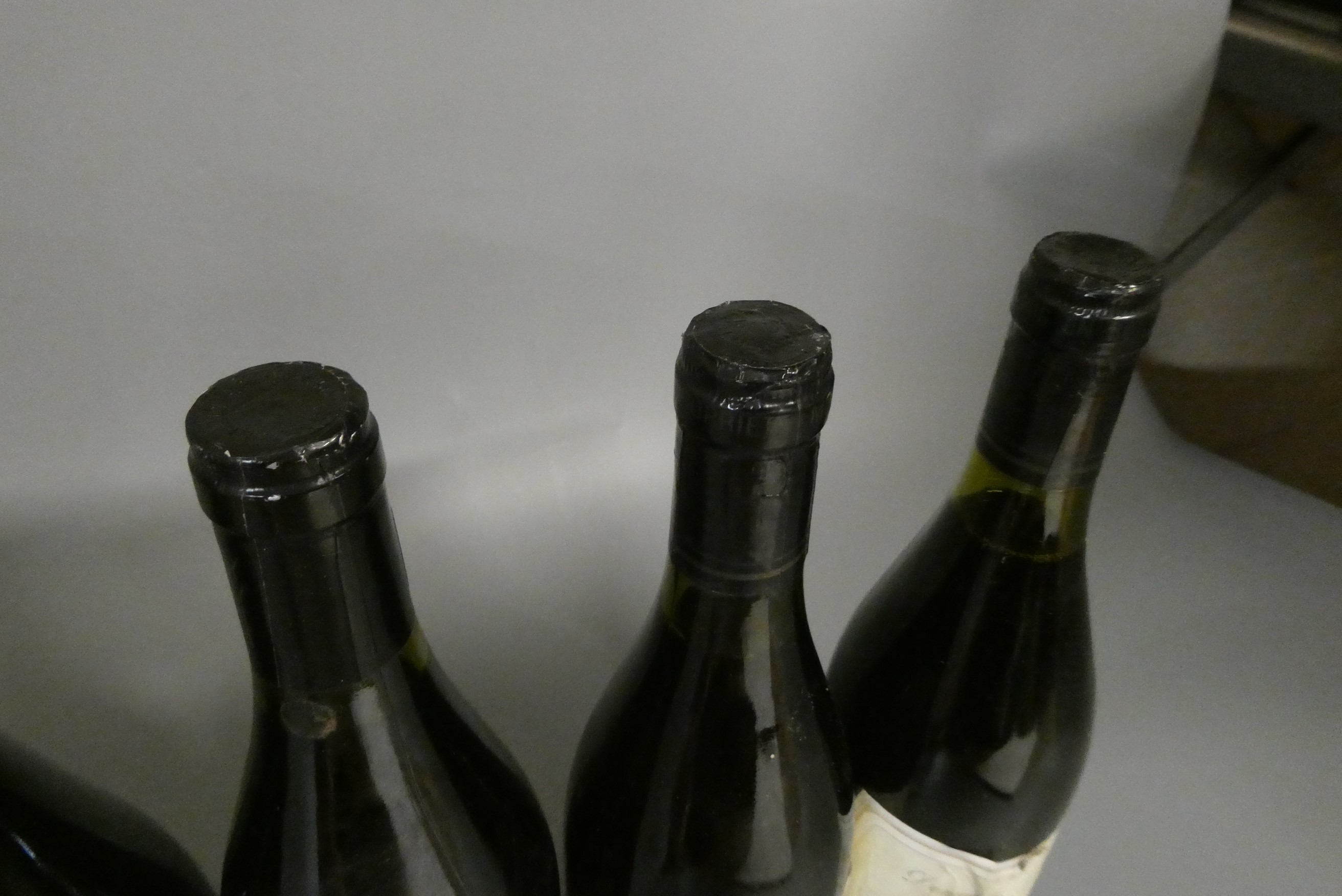 9 bottles of red Burgundy Image